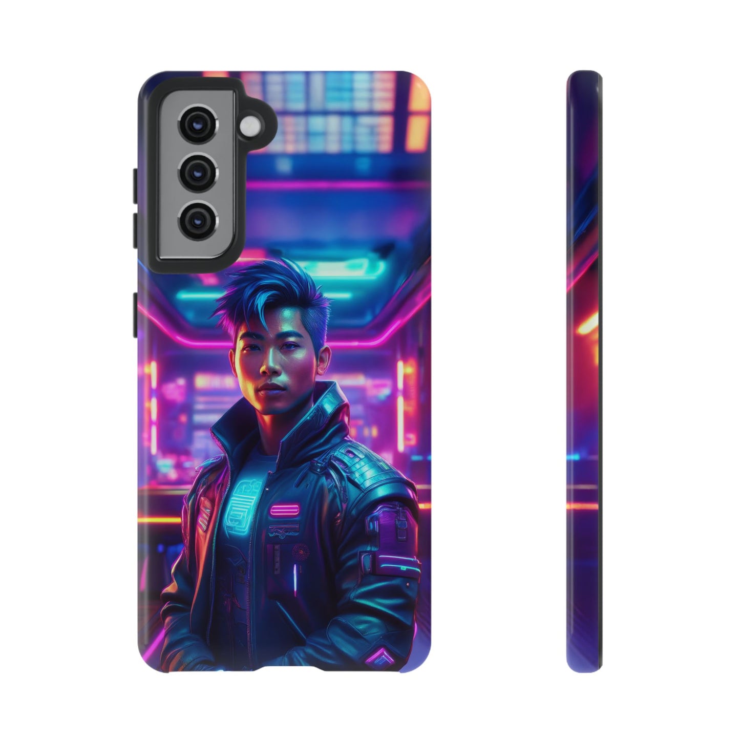 Futuristic Cyberpunk Male Cell Phone Case 012