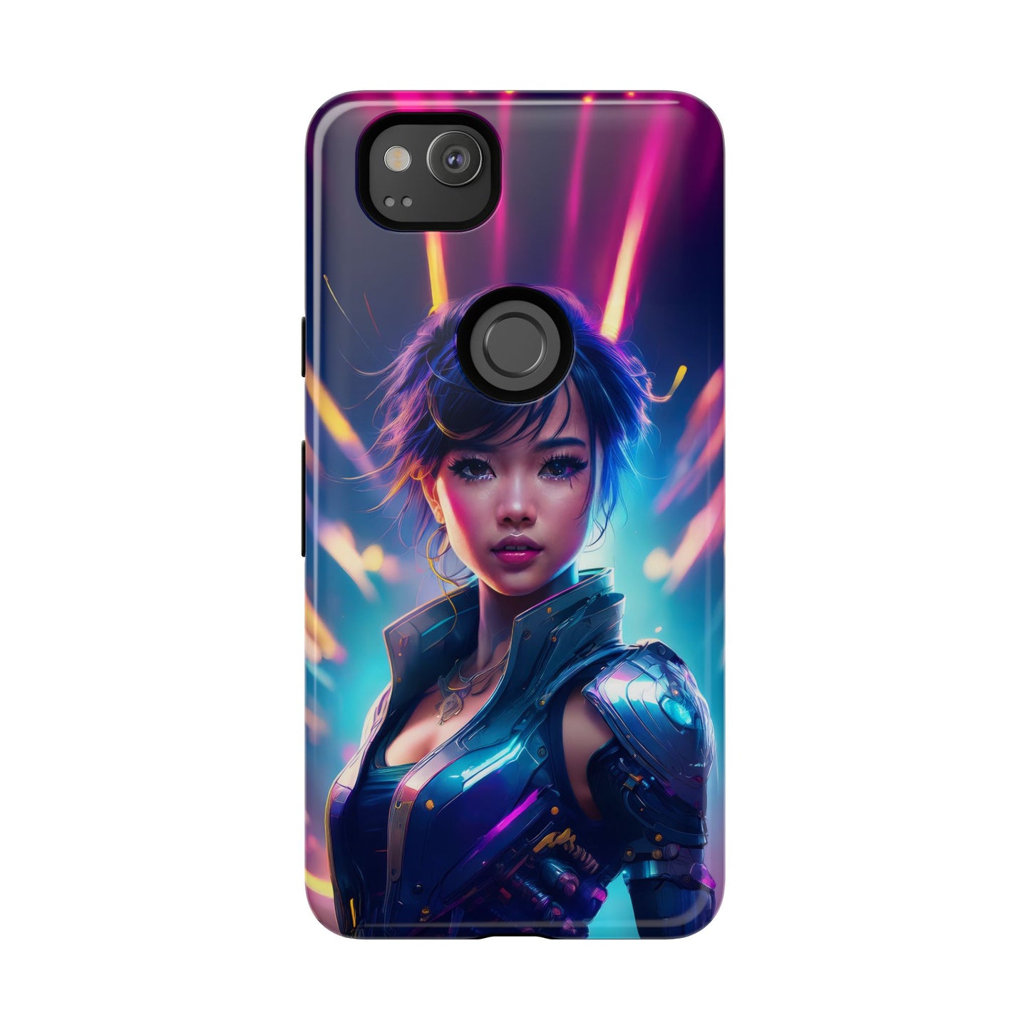 Futuristic Cyberpunk Female Cell Phone Case 024