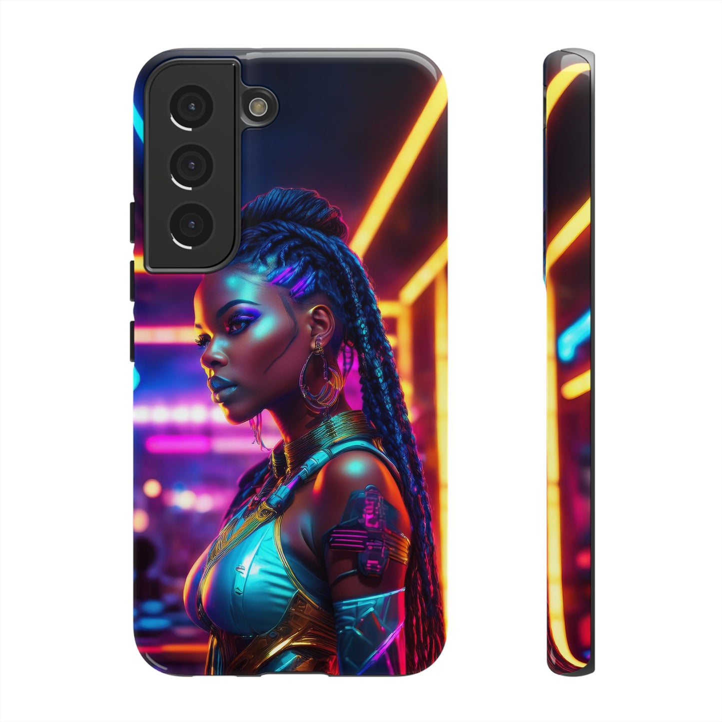 Futuristic Cyberpunk Female Cell Phone Case 006