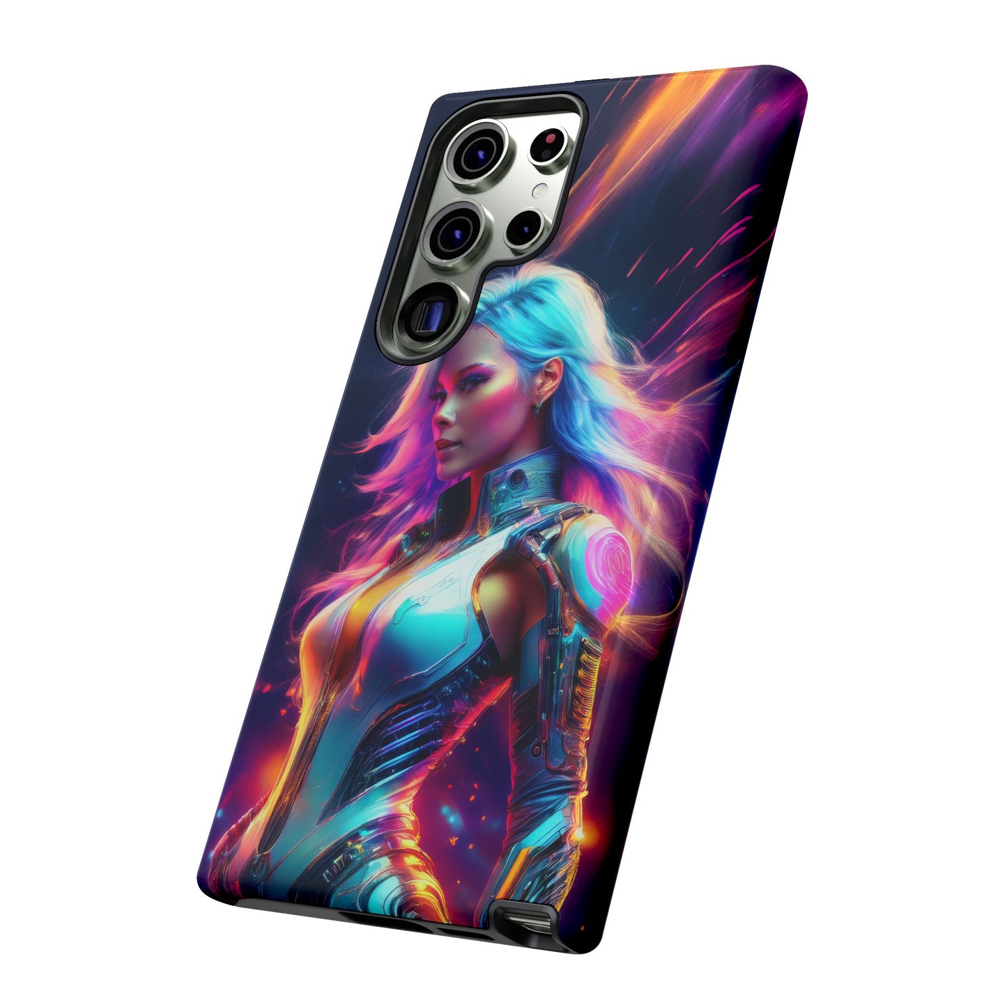 Futuristic Cyberpunk Female Cell Phone Case 012