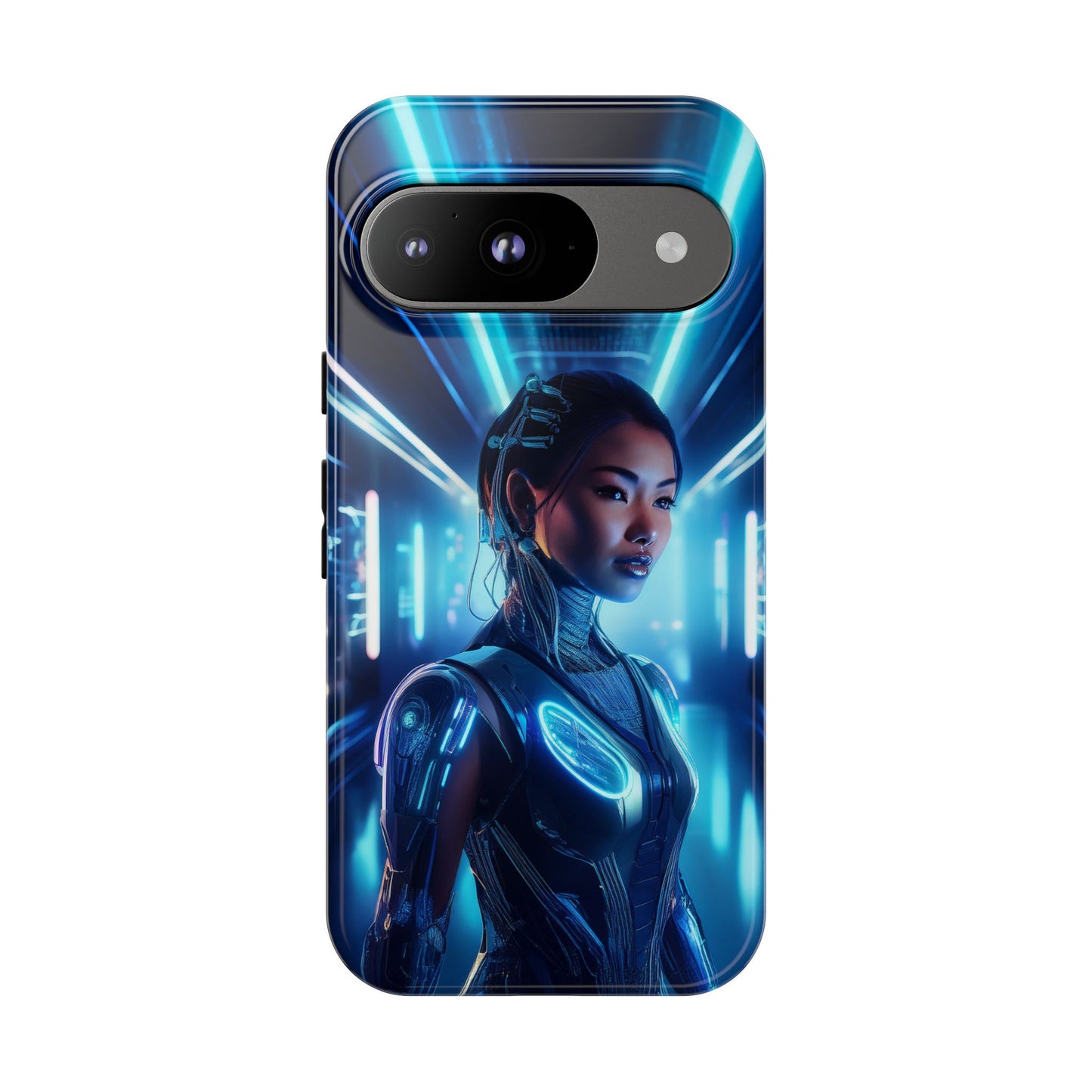 Futuristic Human Android Hybrid Cell Phone Case 004