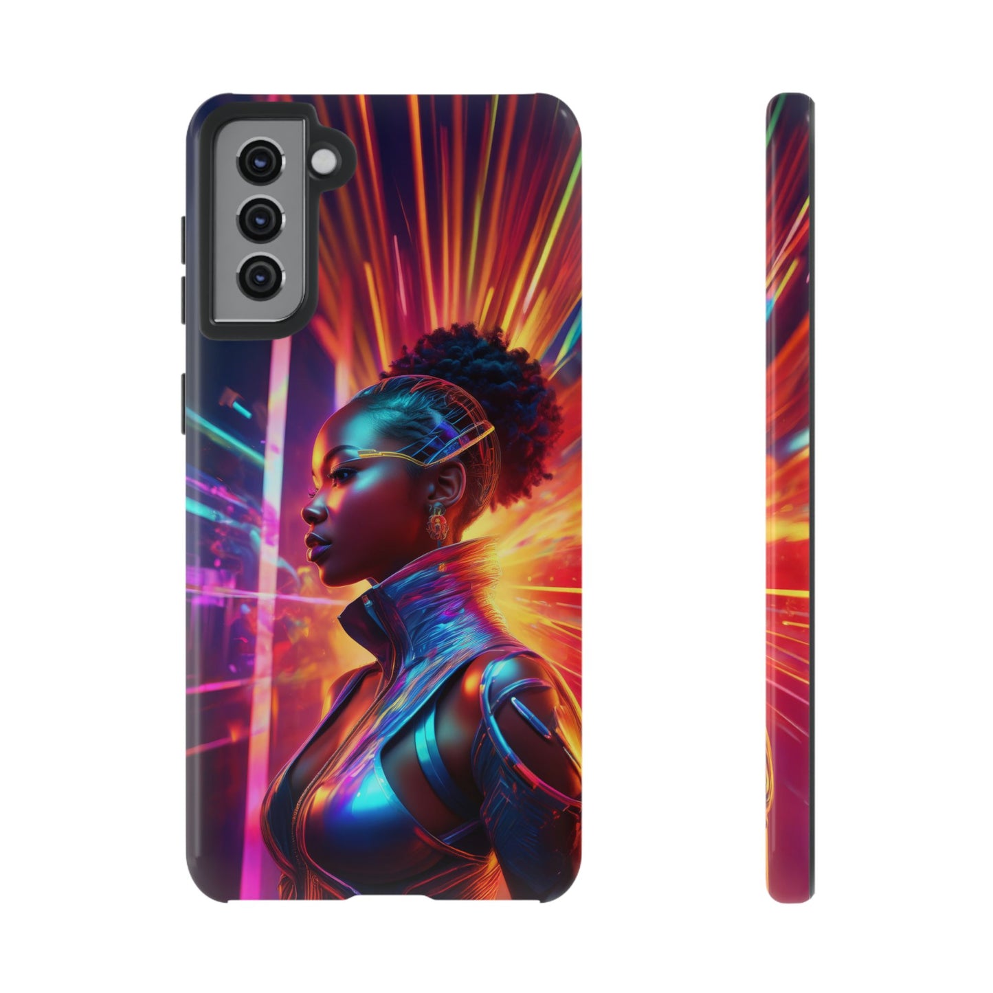 Futuristic Cyberpunk Female Cell Phone Case 001