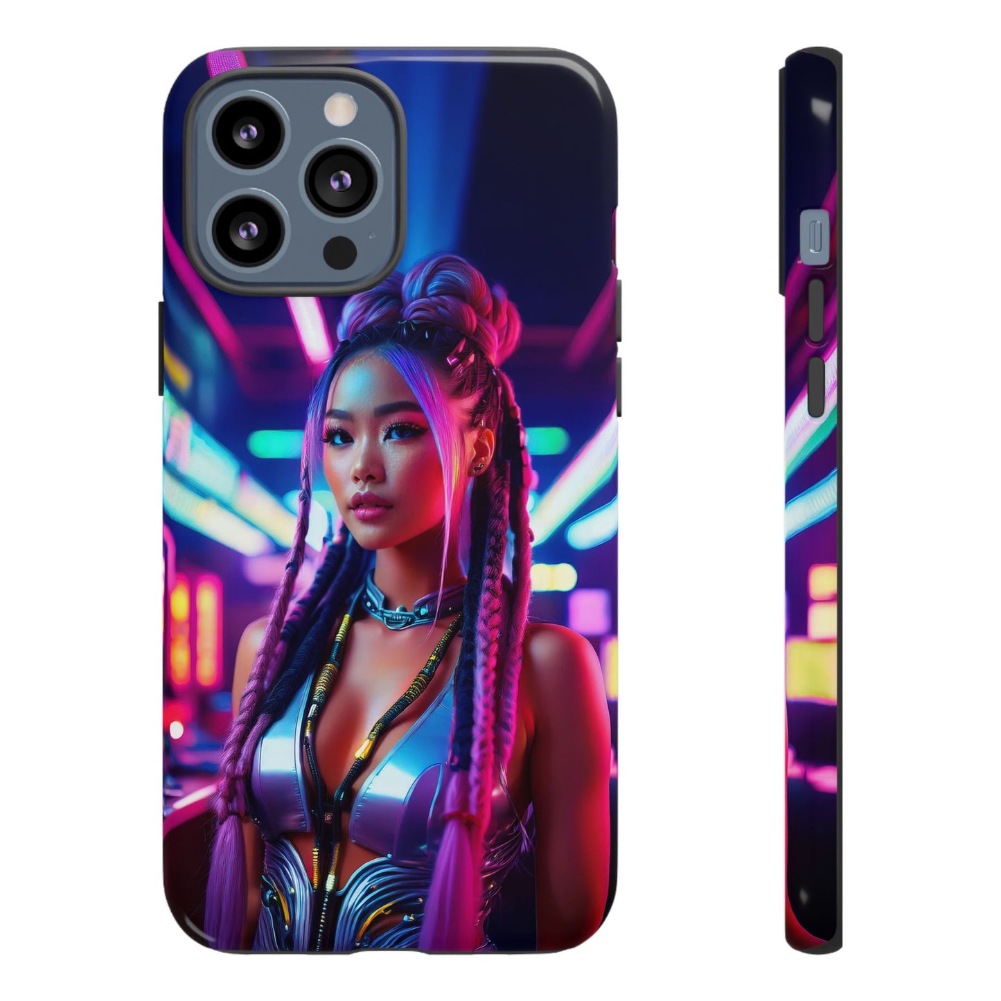 Futuristic Cyberpunk Female Cell Phone Case 008