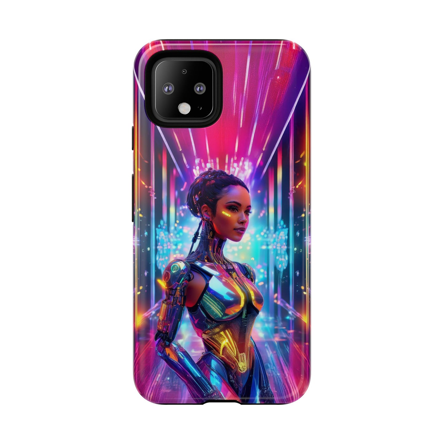 Futuristic Human Android Hybrid Cell Phone Case 006