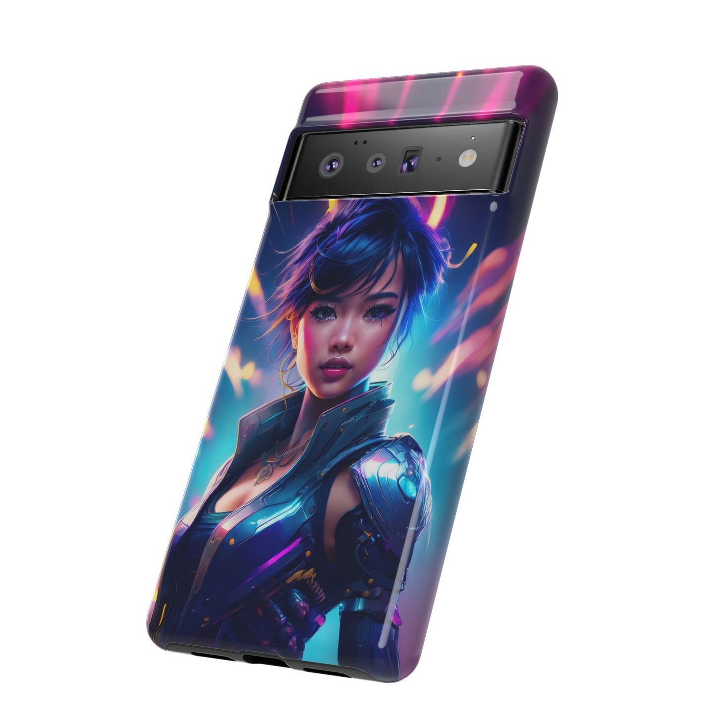 Futuristic Cyberpunk Female Cell Phone Case 024