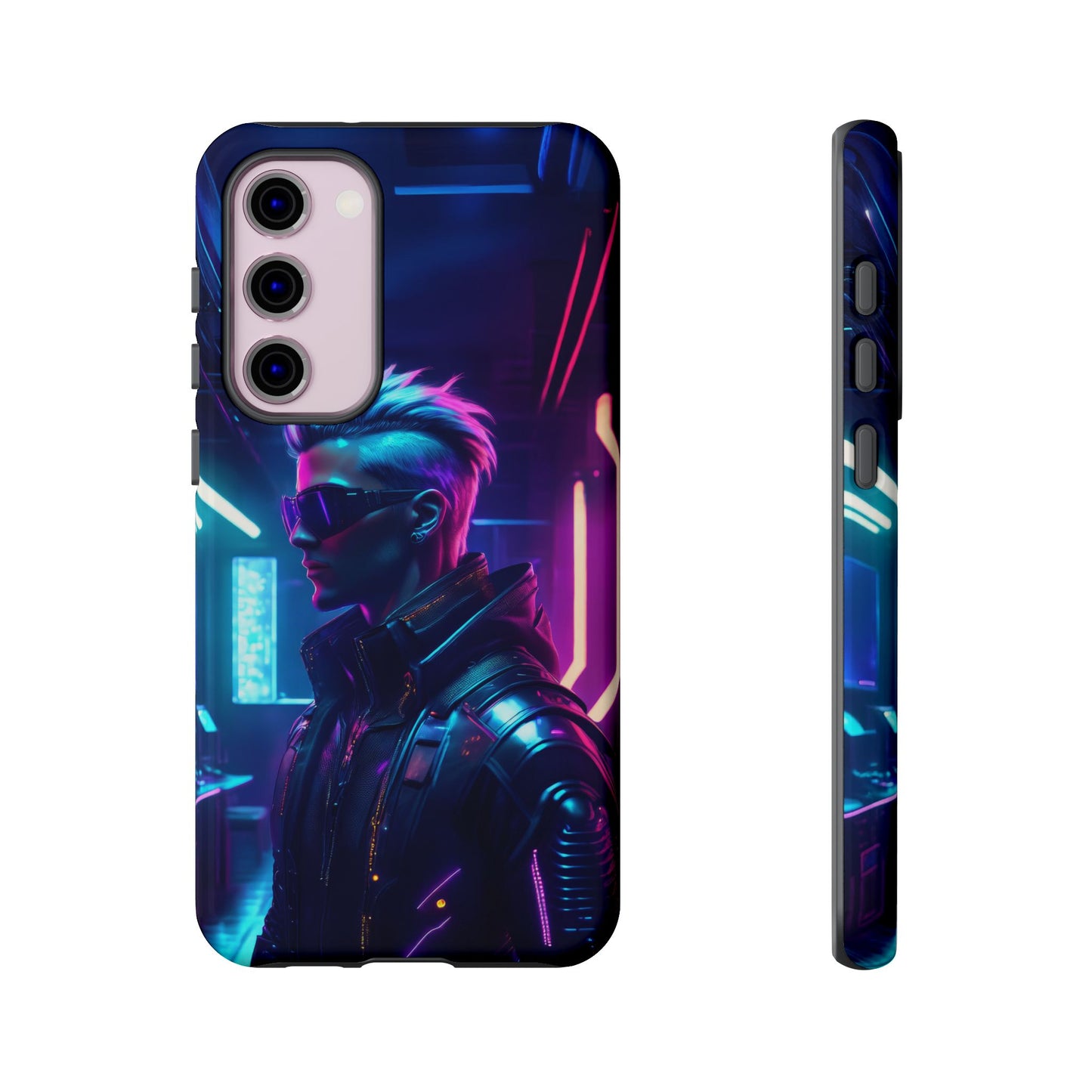 Futuristic Cyberpunk Male Cell Phone Case 002