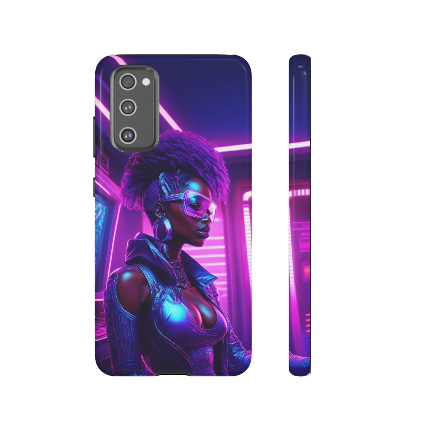 Futuristic Cyberpunk Female Cell Phone Case 004