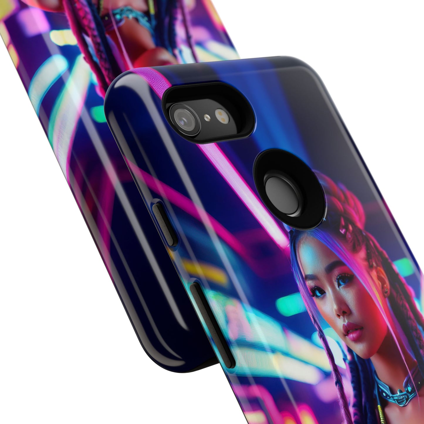 Futuristic Cyberpunk Female Cell Phone Case 008