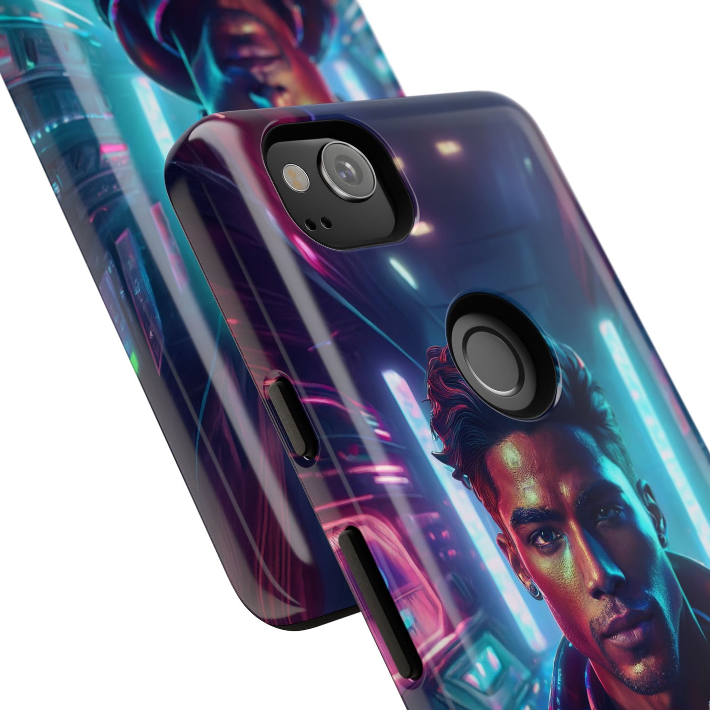 Futuristic Cyberpunk Male Cell Phone Case 007