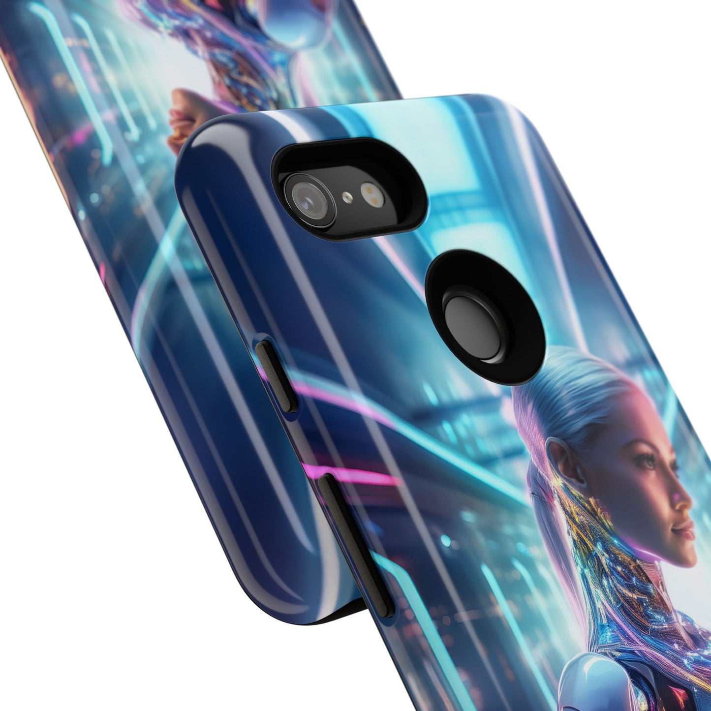 Futuristic Human Android Hybrid Cell Phone Case 015