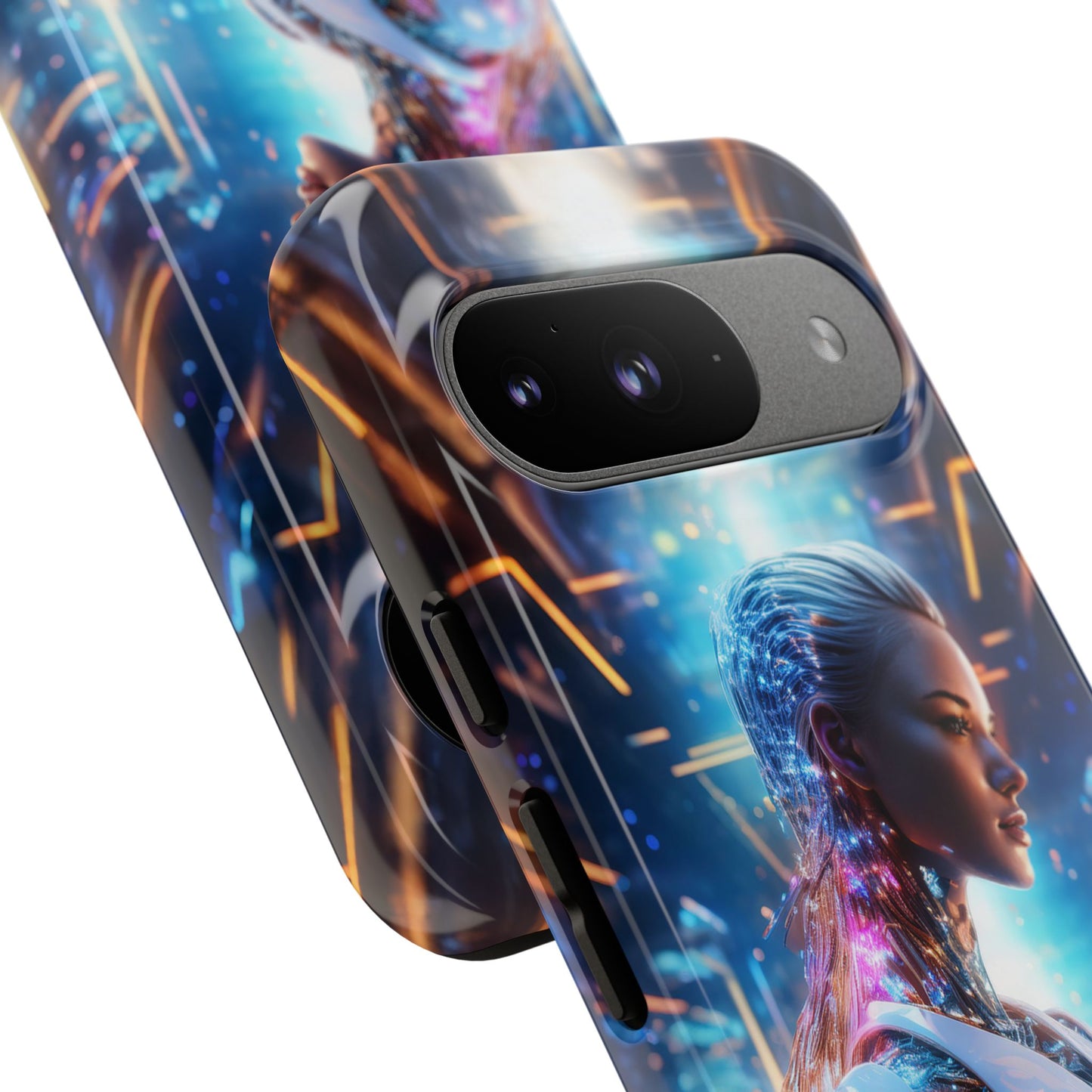 Futuristic Human Android Hybrid Cell Phone Case 008