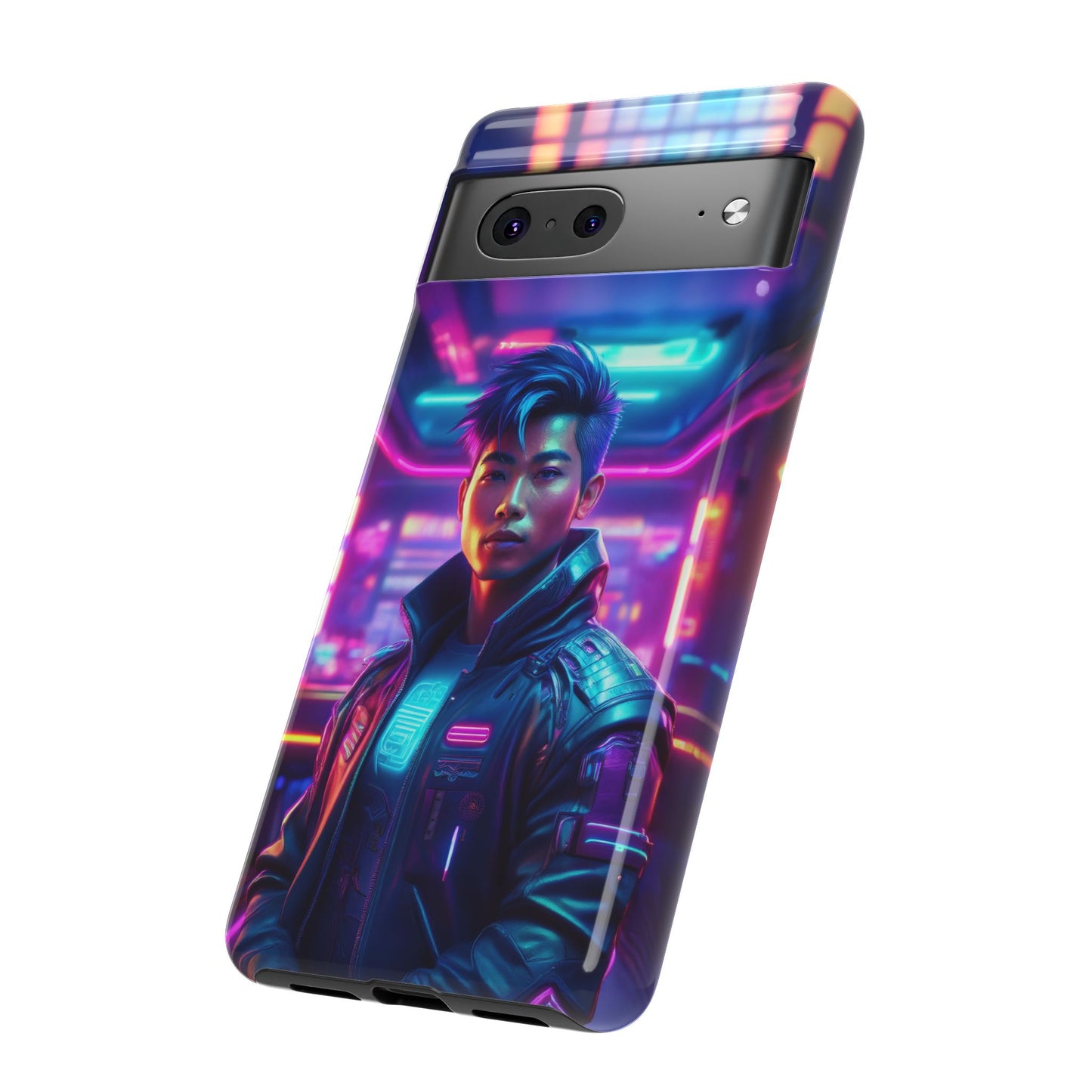 Futuristic Cyberpunk Male Cell Phone Case 012