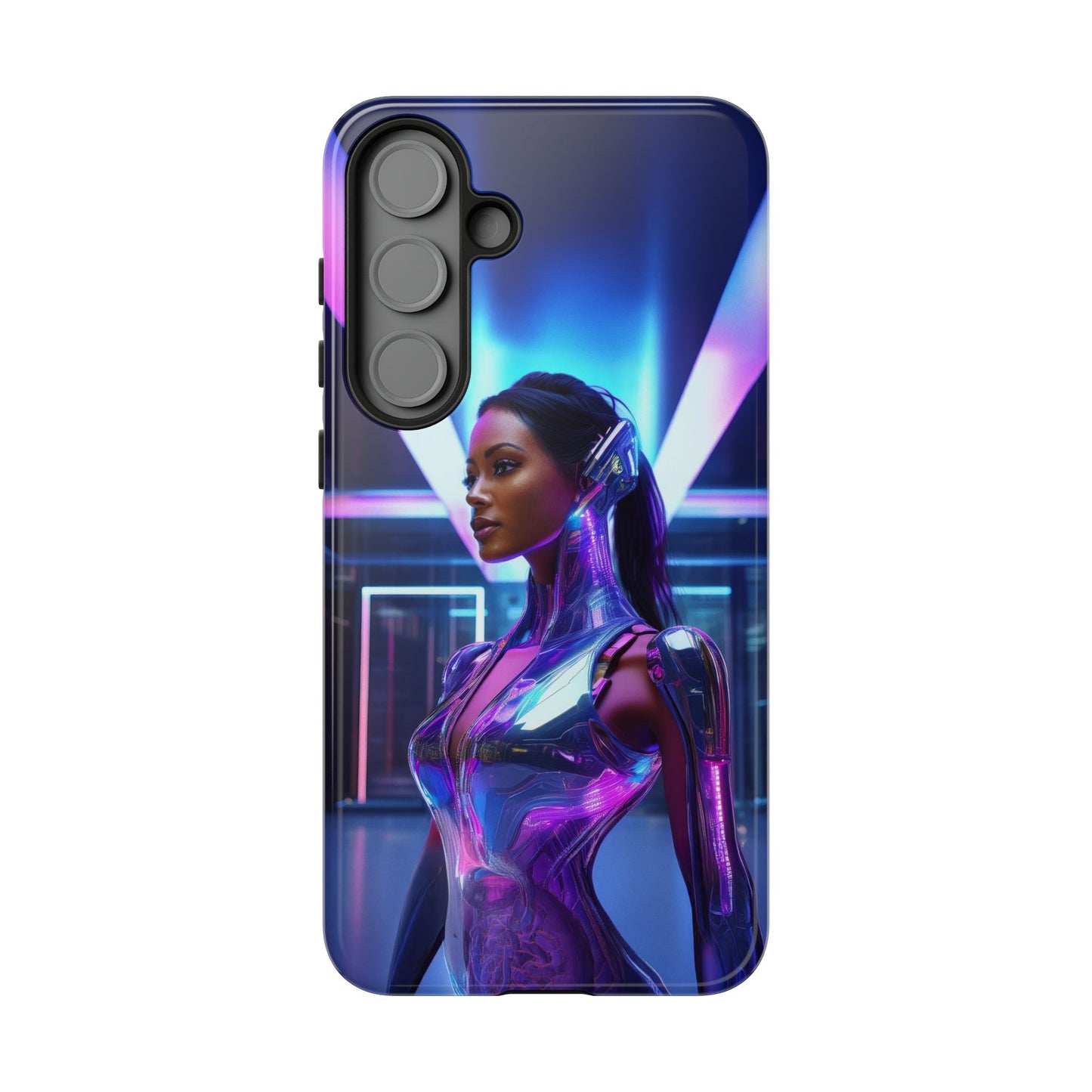 Futuristic Human Android Hybrid Cell Phone Case 017