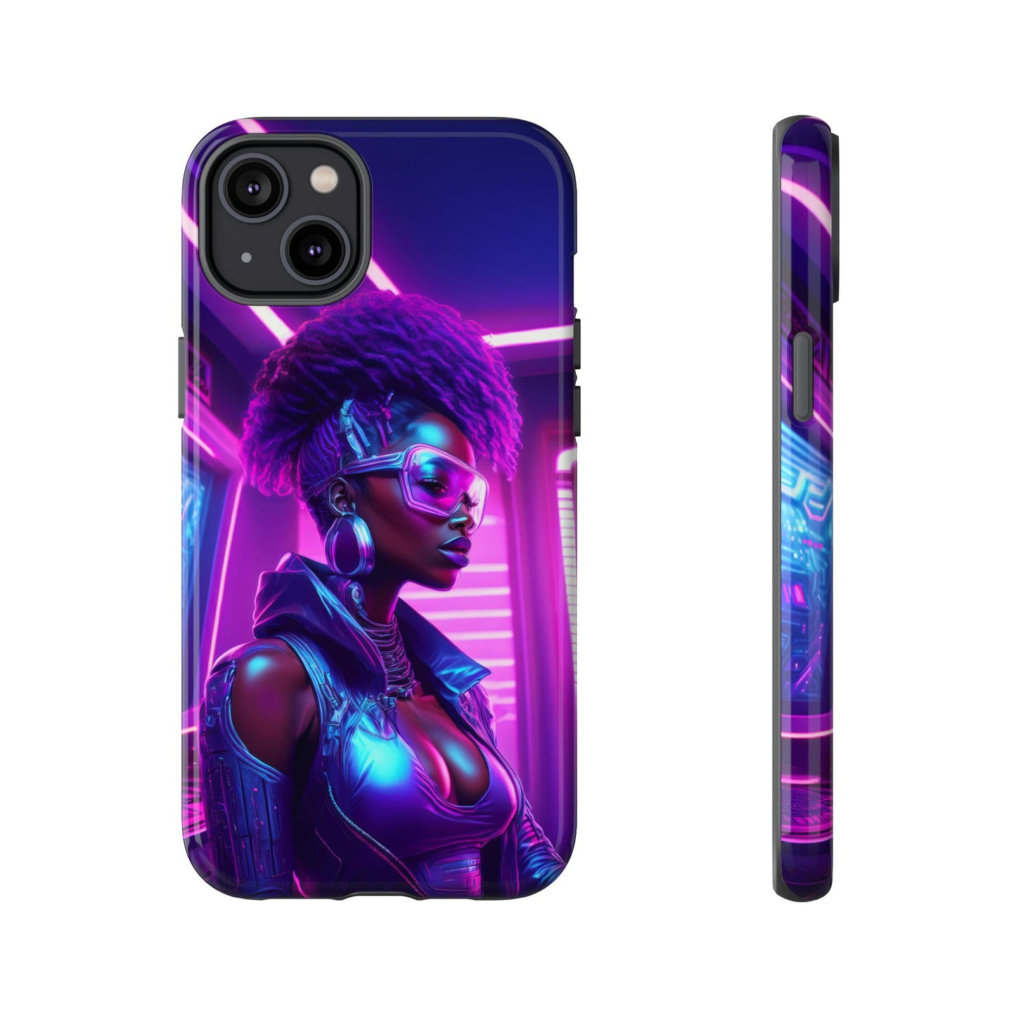 Futuristic Cyberpunk Female Cell Phone Case 004