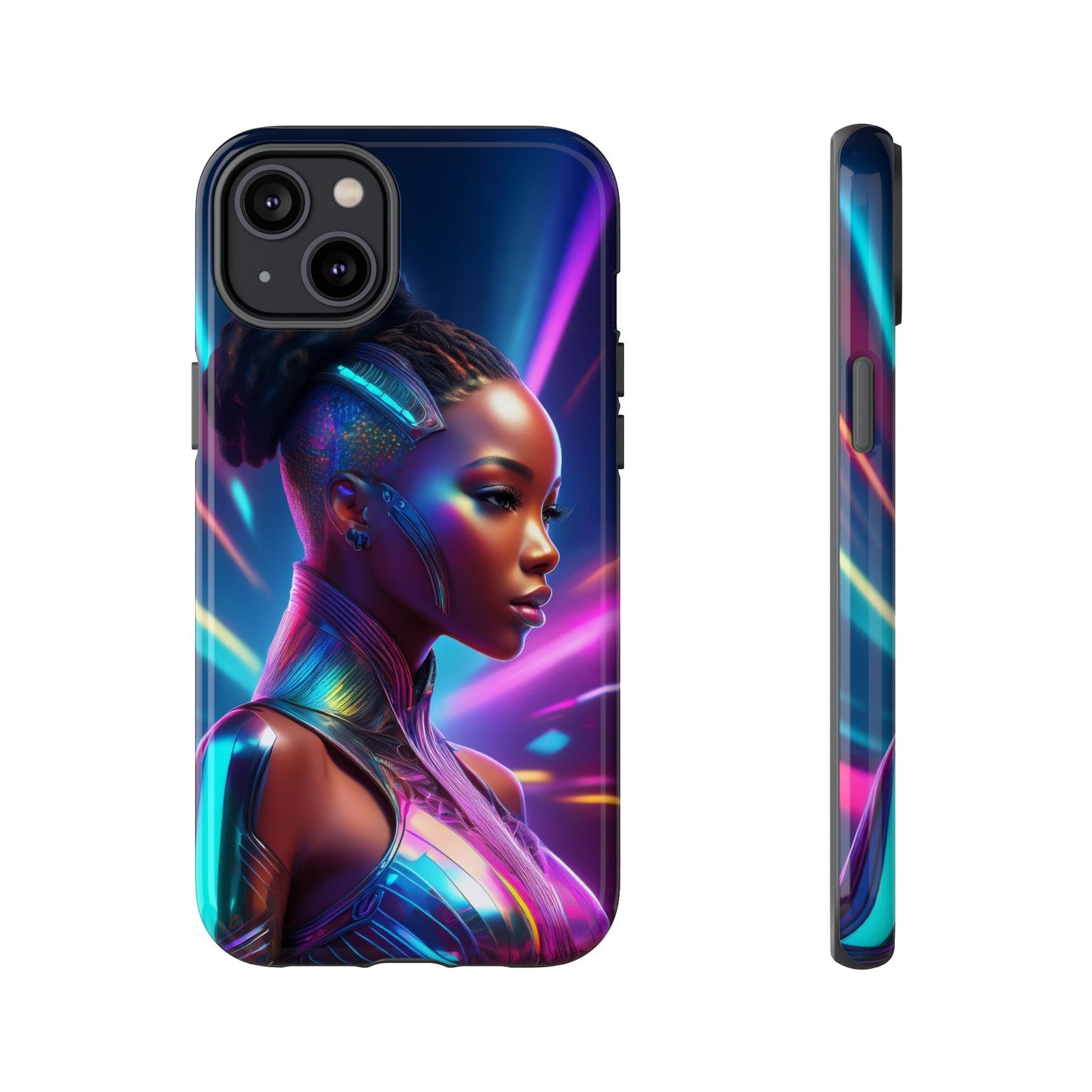 Futuristic Cyberpunk Female Cell Phone Case 014