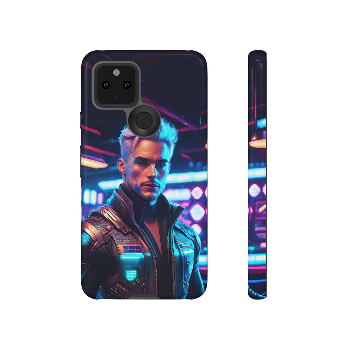 Futuristic Cyberpunk Male Cell Phone Case 008