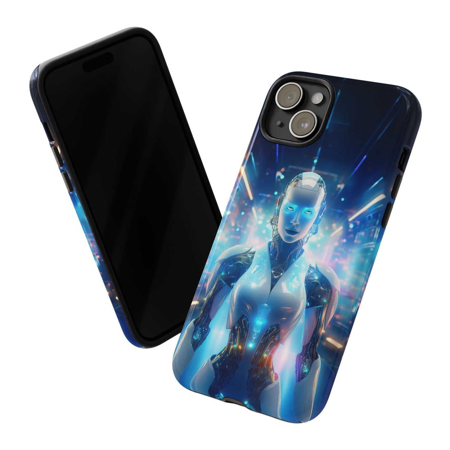 Futuristic Human Android Hybrid Cell Phone Case 012