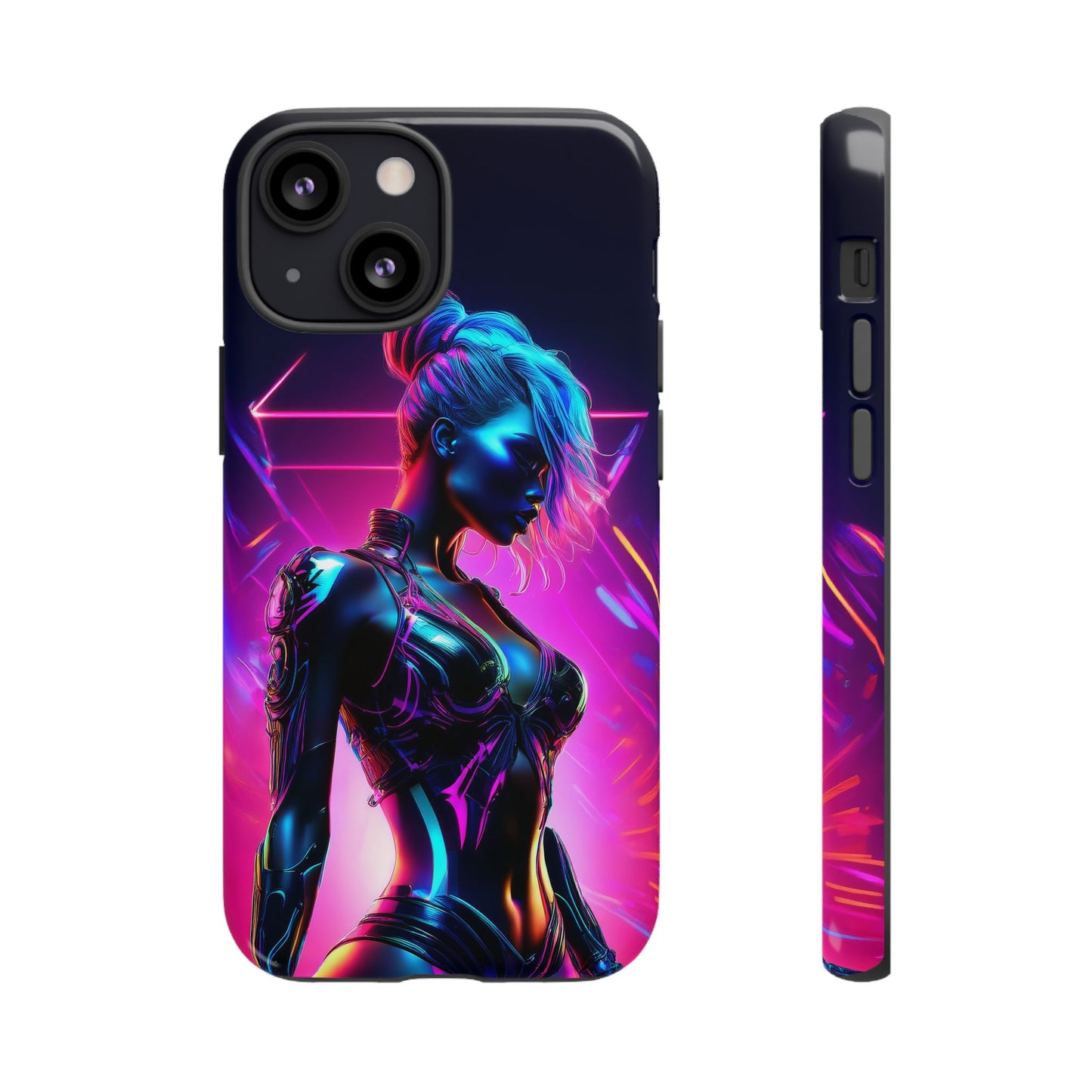 Futuristic Cyberpunk Female Cell Phone Case 017