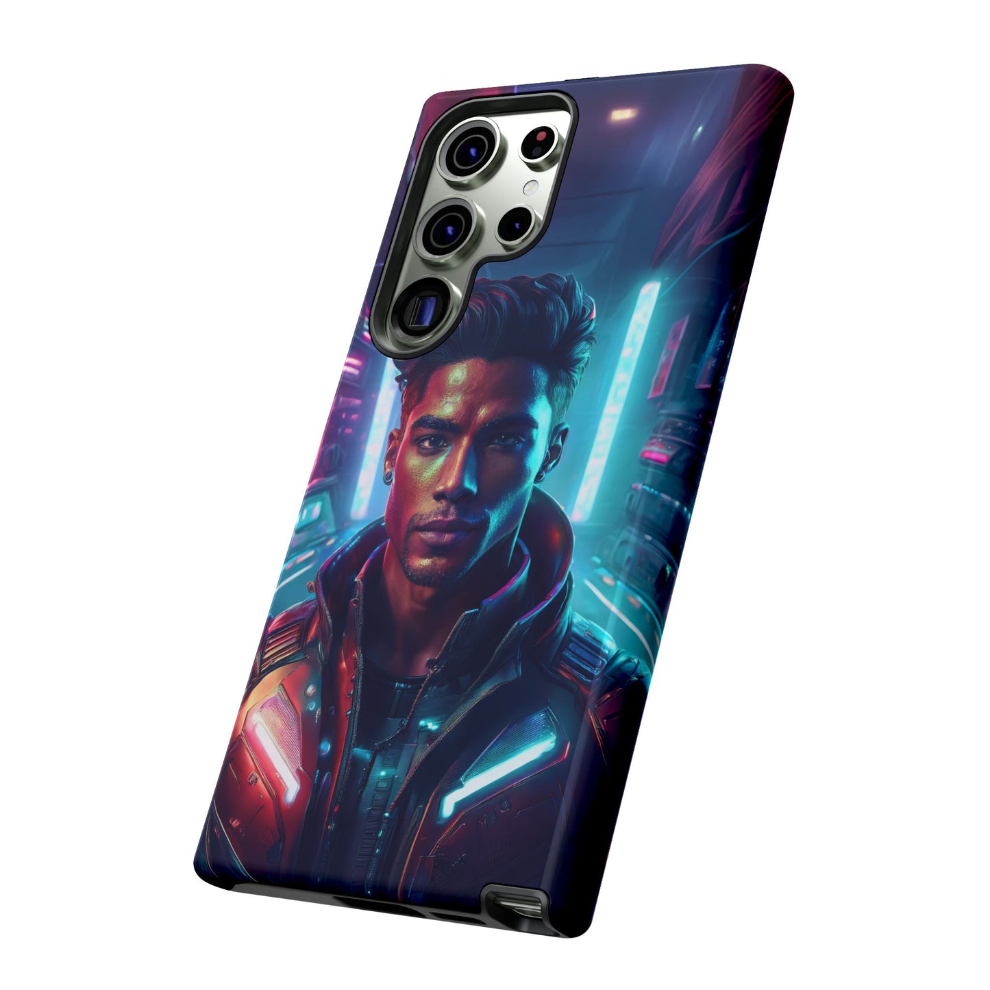 Futuristic Cyberpunk Male Cell Phone Case 007