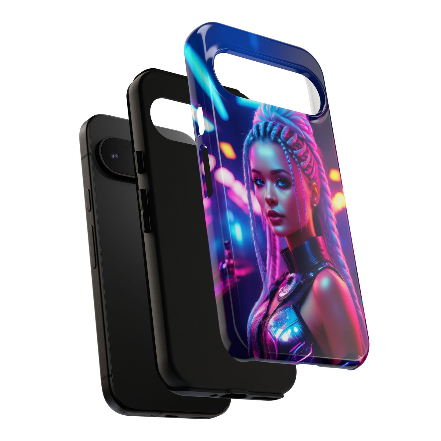 Futuristic Cyberpunk Female Cell Phone Case 007