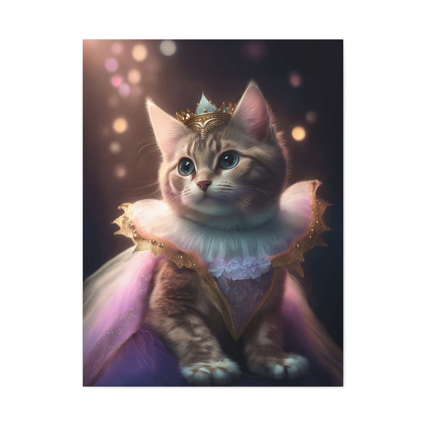 Meowgical Fairy Purrincess Canvas Art | Stretched Matte Wall Decor 002