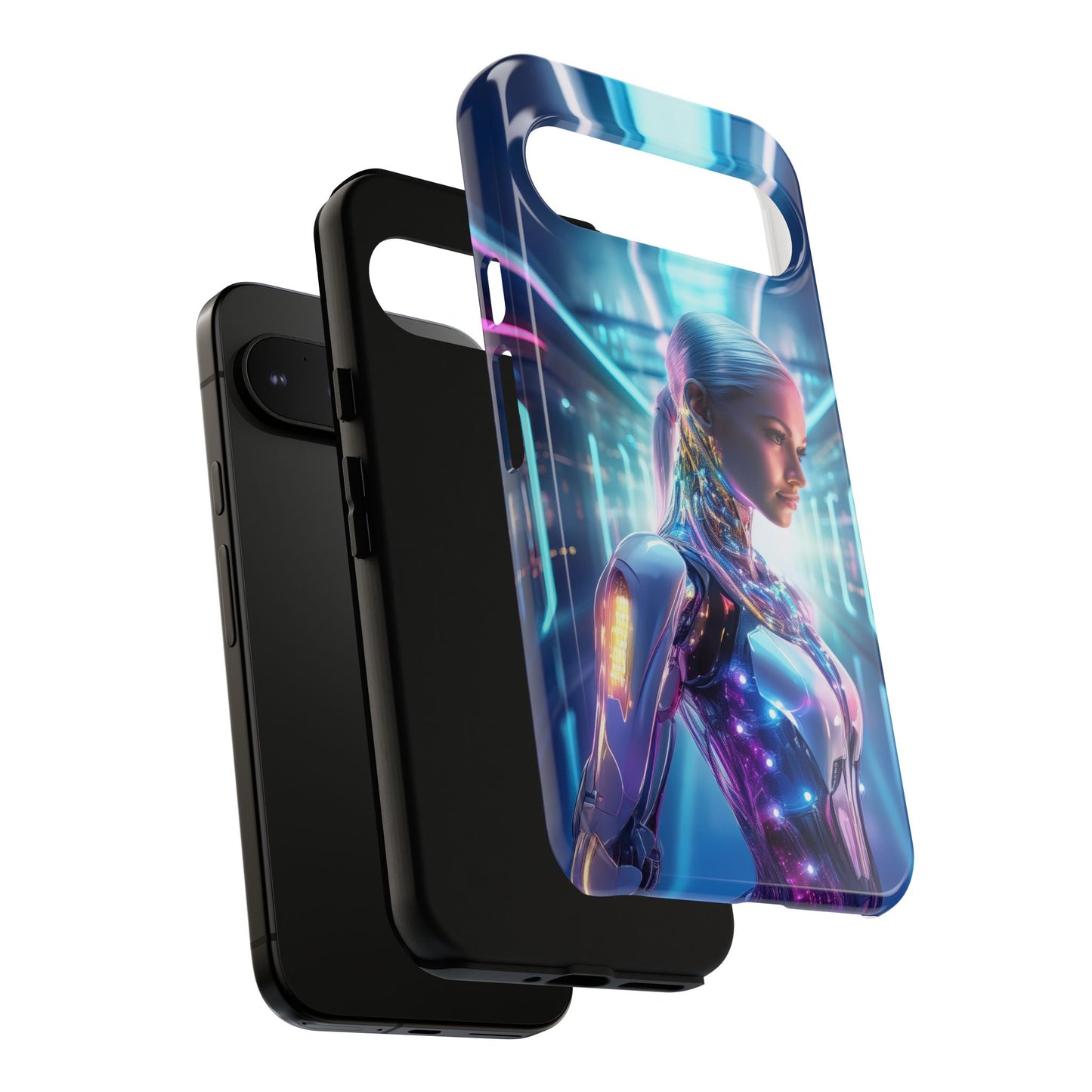 Futuristic Human Android Hybrid Cell Phone Case 015