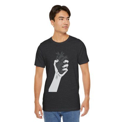 Broken Heart Graphic Tee Dark Theme – Emotional Vector Design for the Heartbroken and Strong