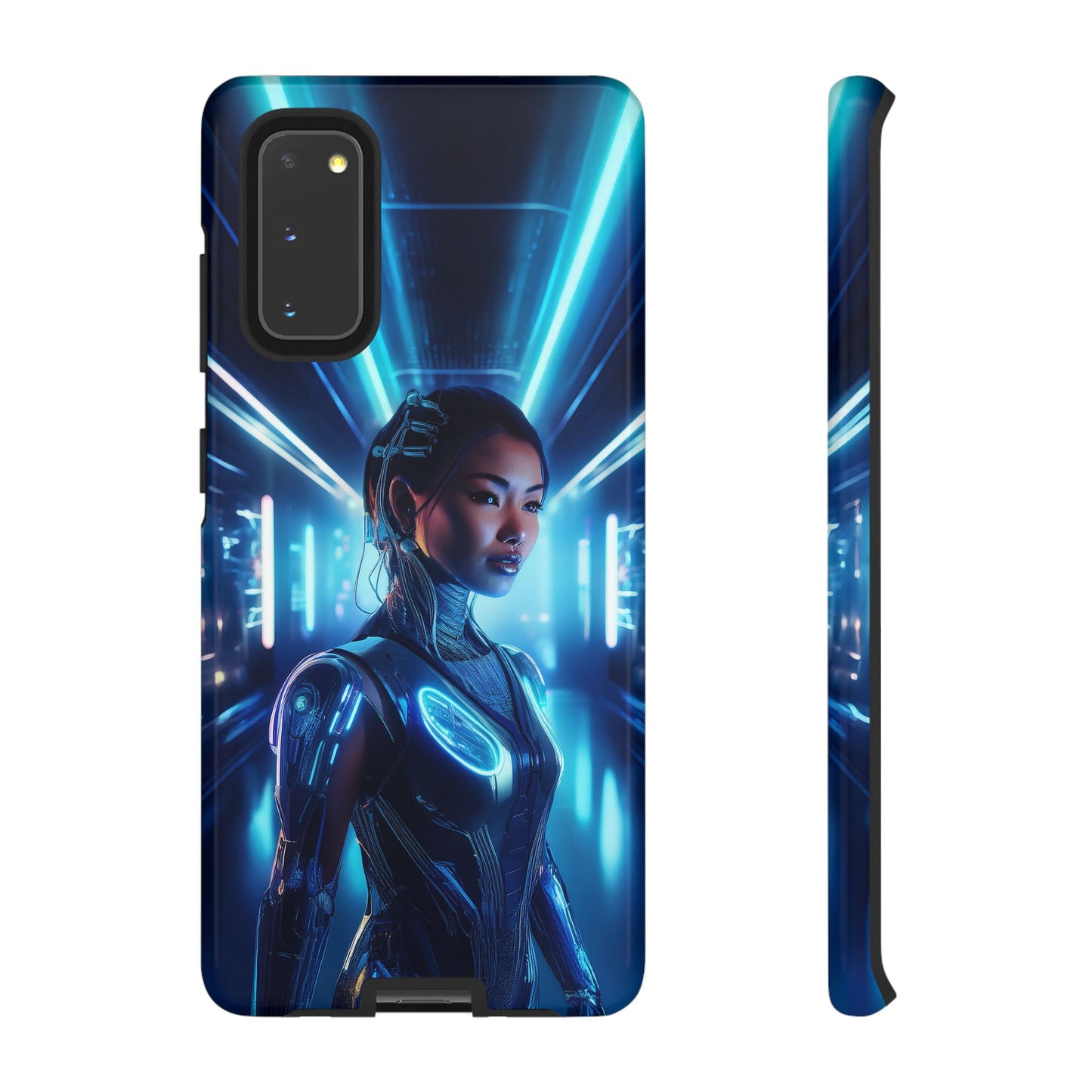 Futuristic Human Android Hybrid Cell Phone Case 004