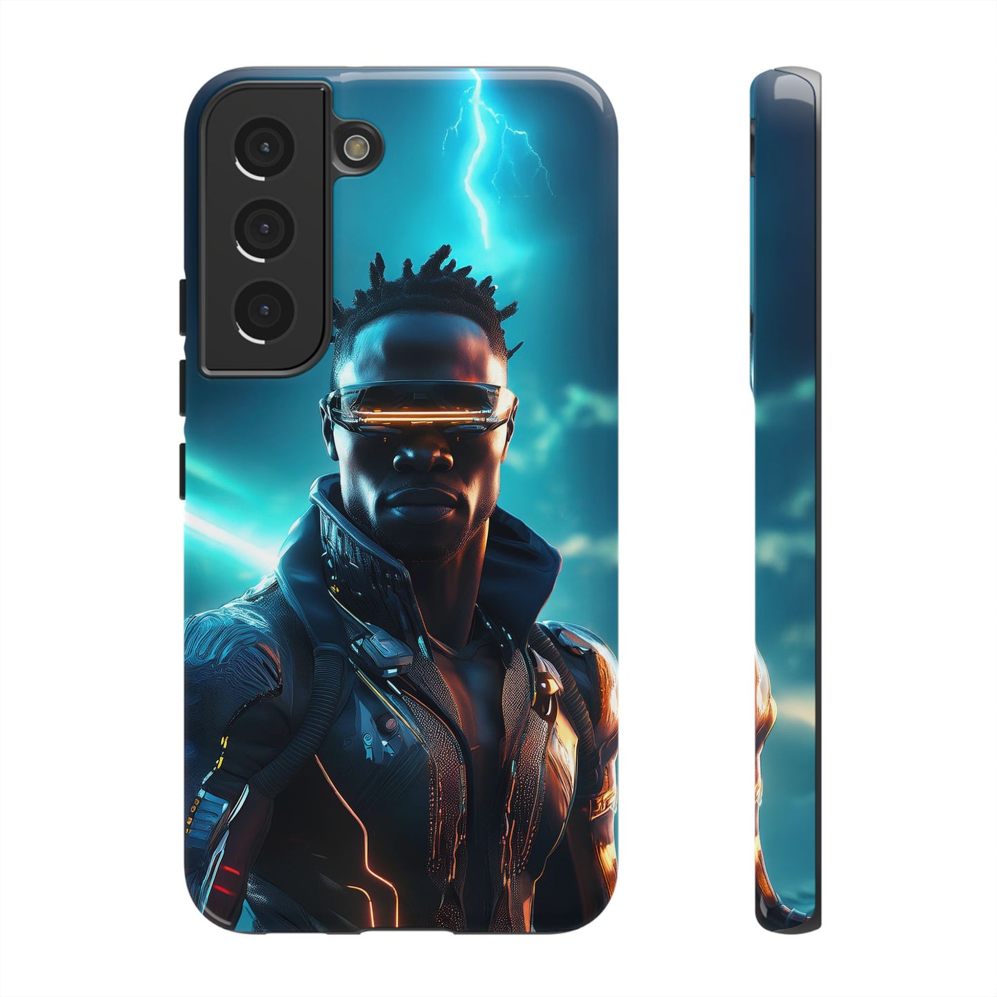 Futuristic Cyberpunk Male Cell Phone Case 014