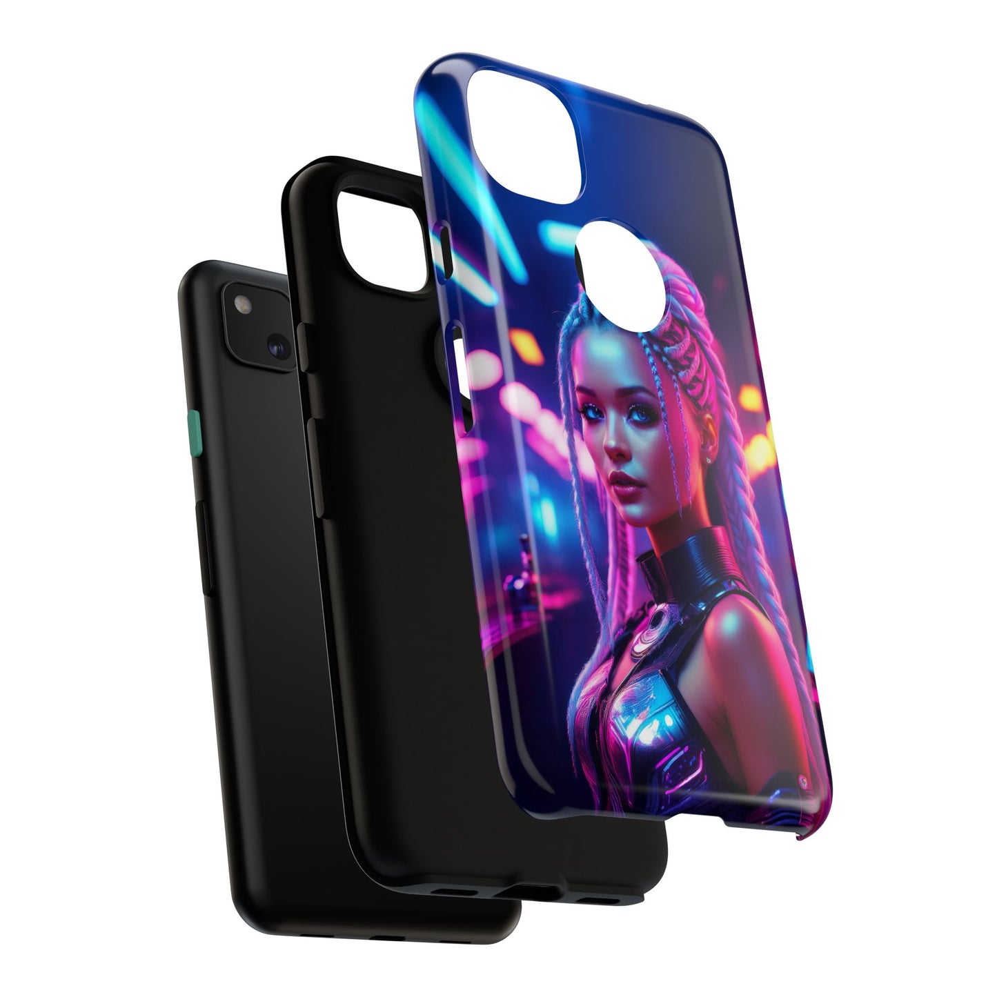 Futuristic Cyberpunk Female Cell Phone Case 007