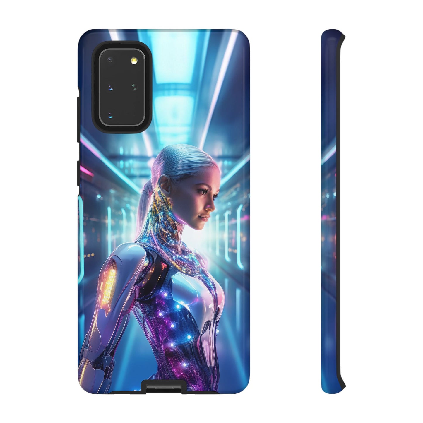 Futuristic Human Android Hybrid Cell Phone Case 015