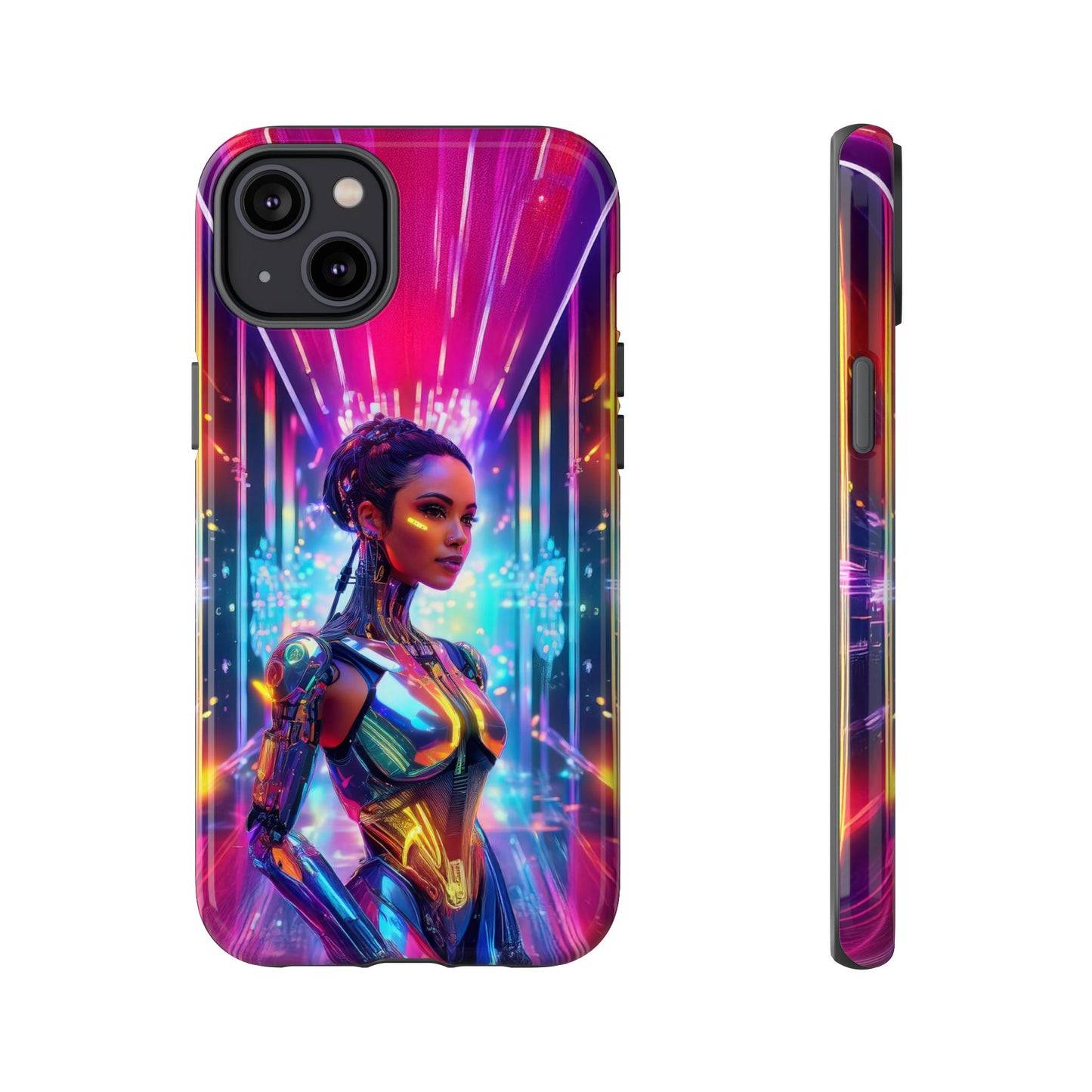 Futuristic Human Android Hybrid Cell Phone Case 006