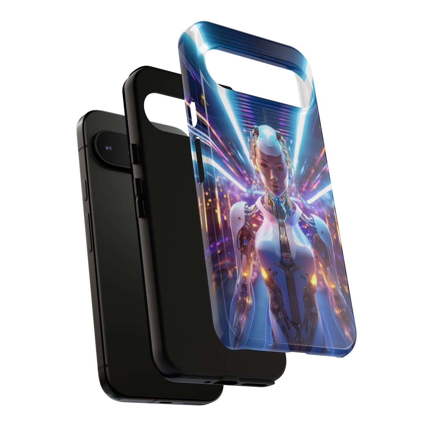 Futuristic Human Android Hybrid Cell Phone Case 007