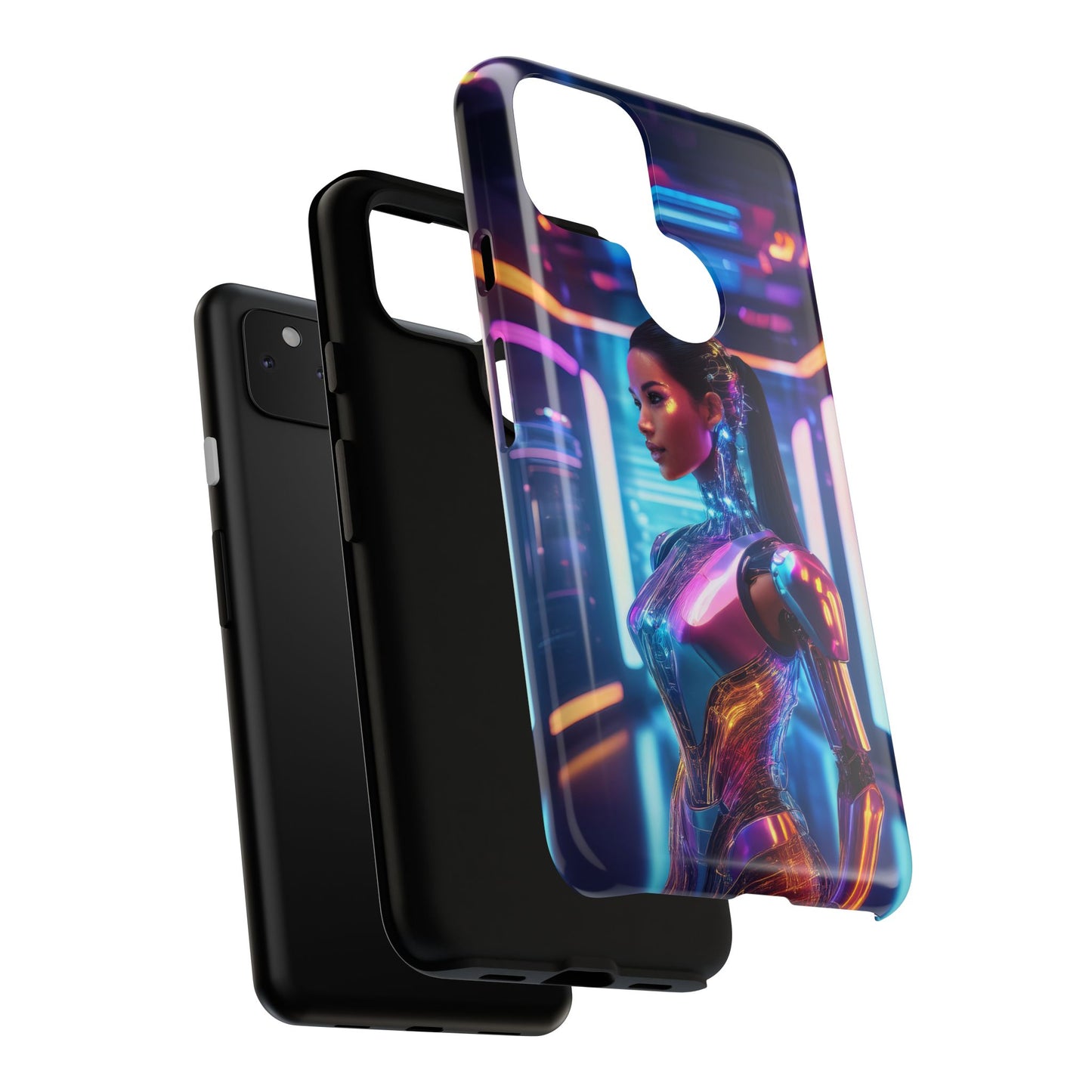 Futuristic Human Android Hybrid Cell Phone Case 016