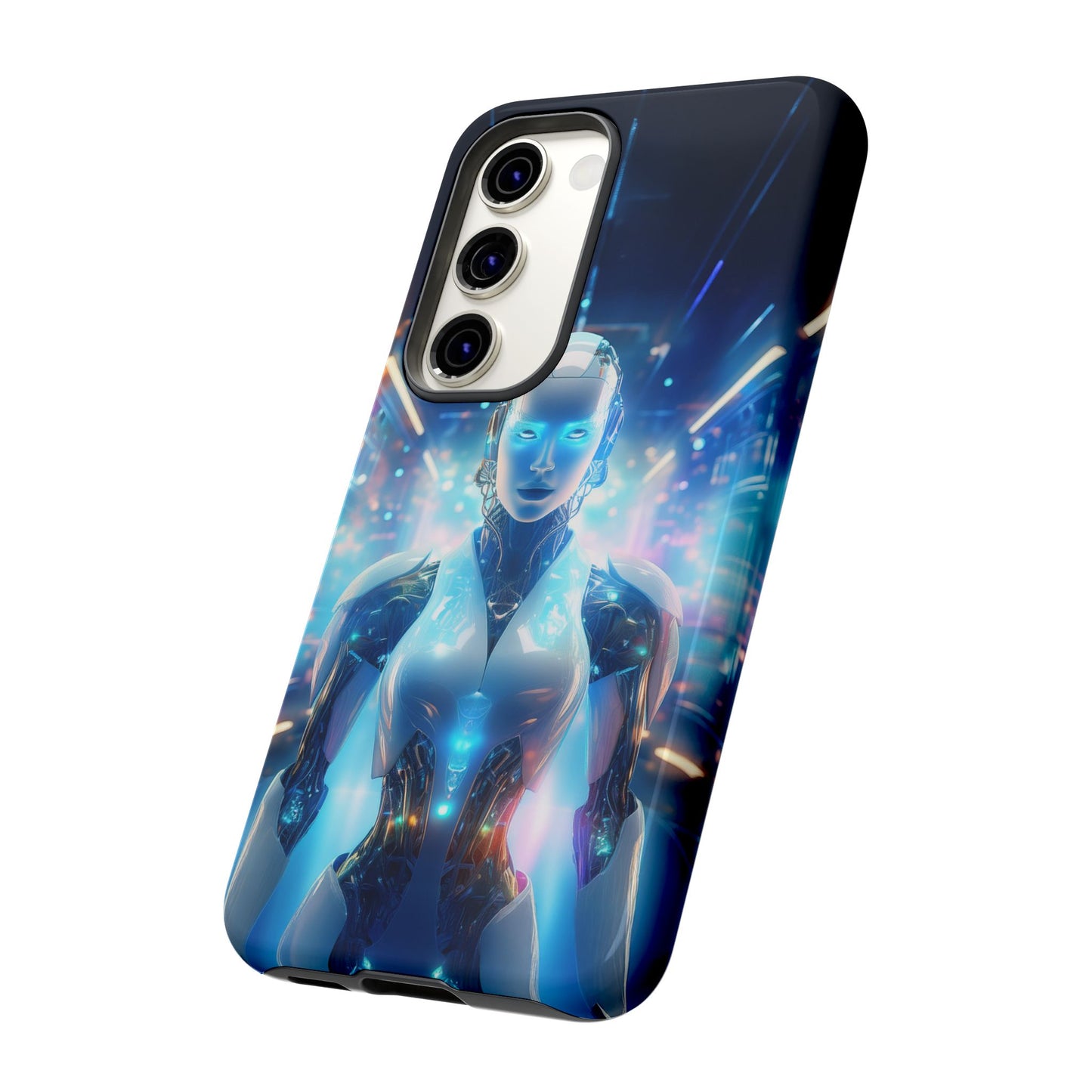 Futuristic Human Android Hybrid Cell Phone Case 012