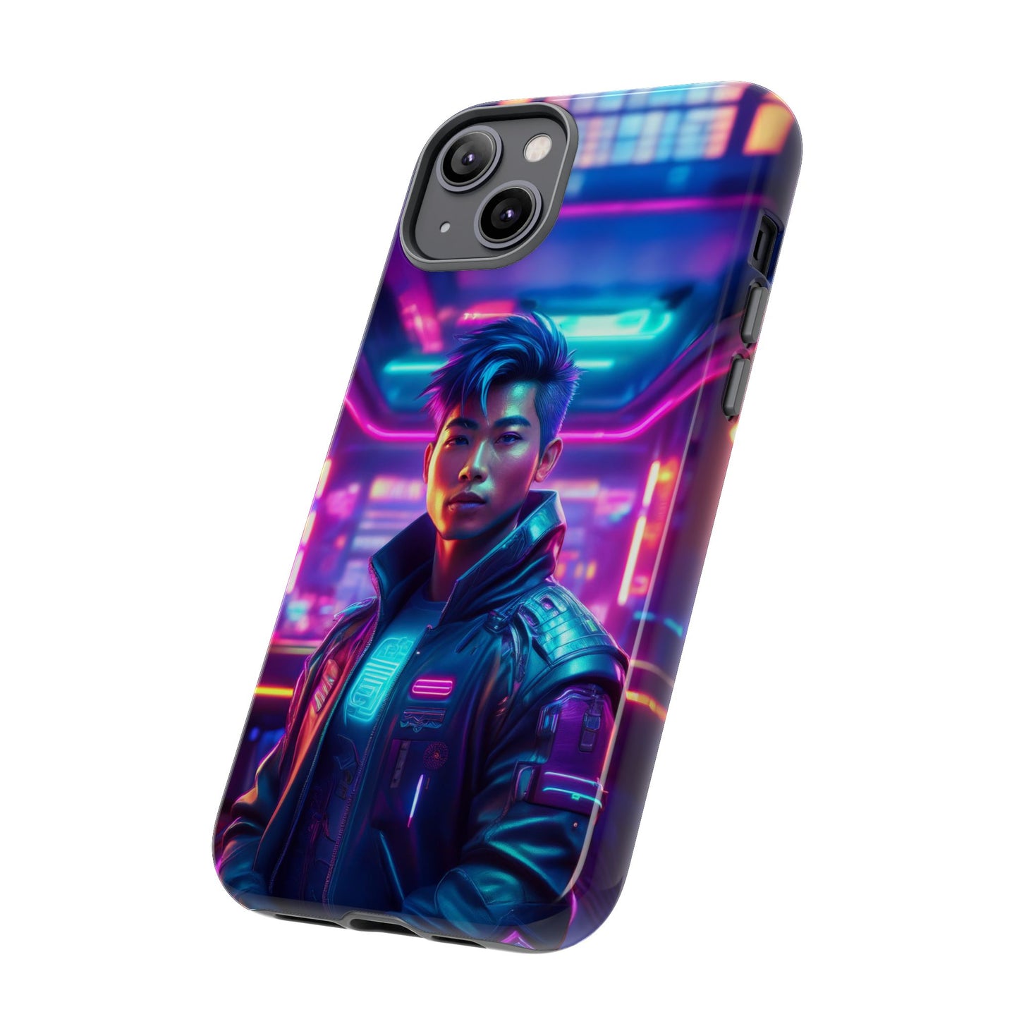 Futuristic Cyberpunk Male Cell Phone Case 012