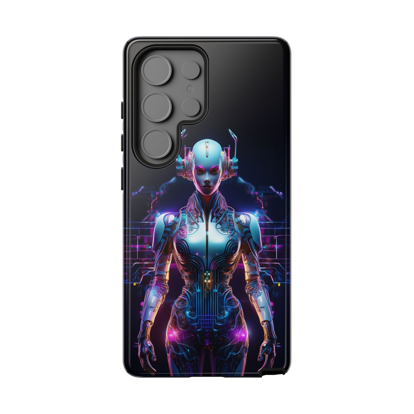 Futuristic Human Android Hybrid Cell Phone Case 001