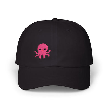 Cute Octopus Classic Dad Hat – Embroidered Kawaii Sea Creature Hat for Ocean Lovers and Tentacle Fans