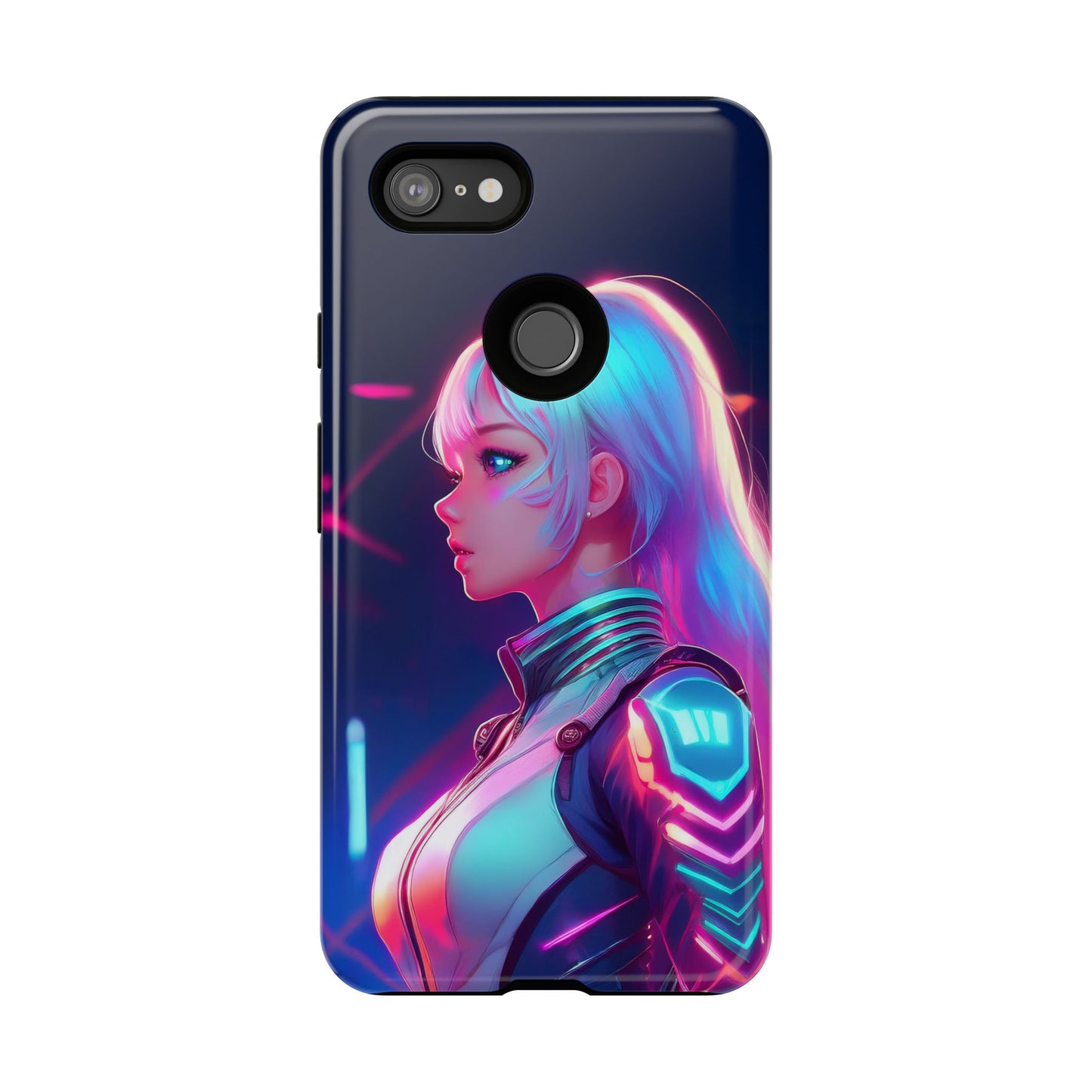 Futuristic Cyberpunk Female Cell Phone Case 009