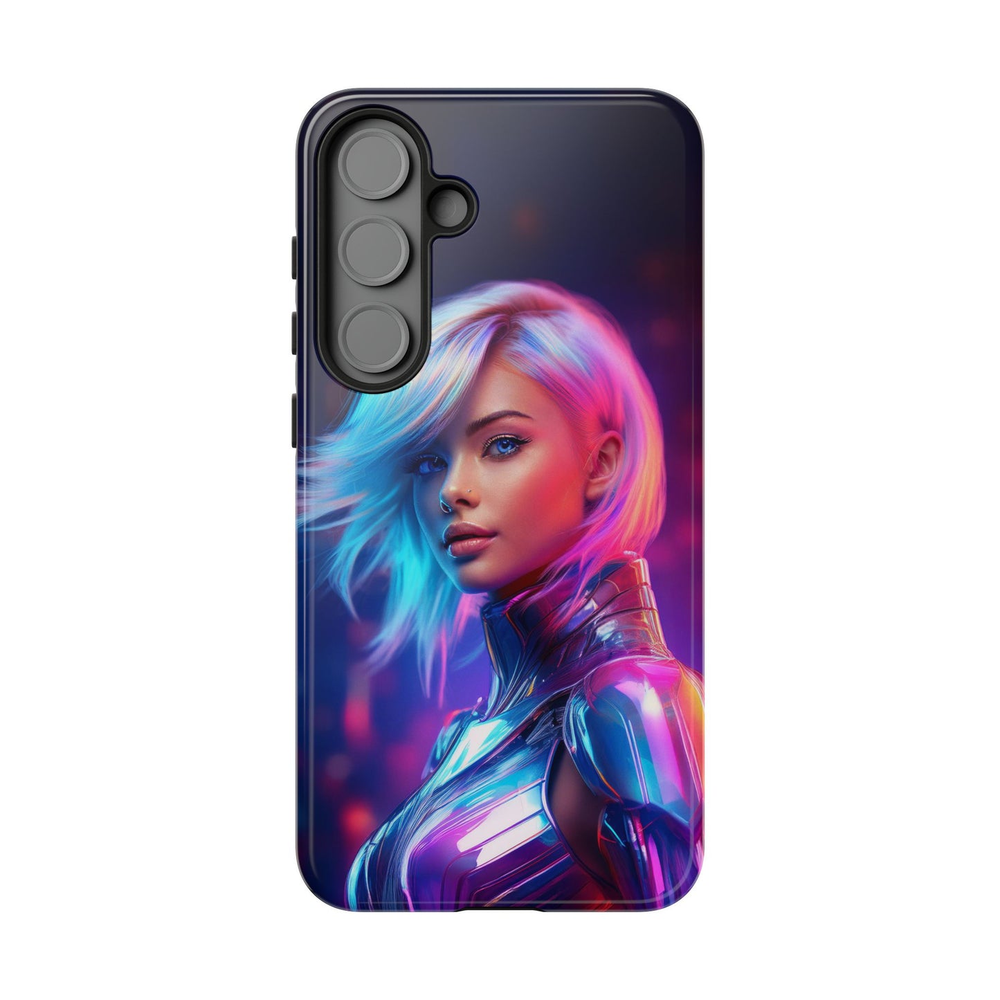 Futuristic Cyberpunk Female Cell Phone Case 028