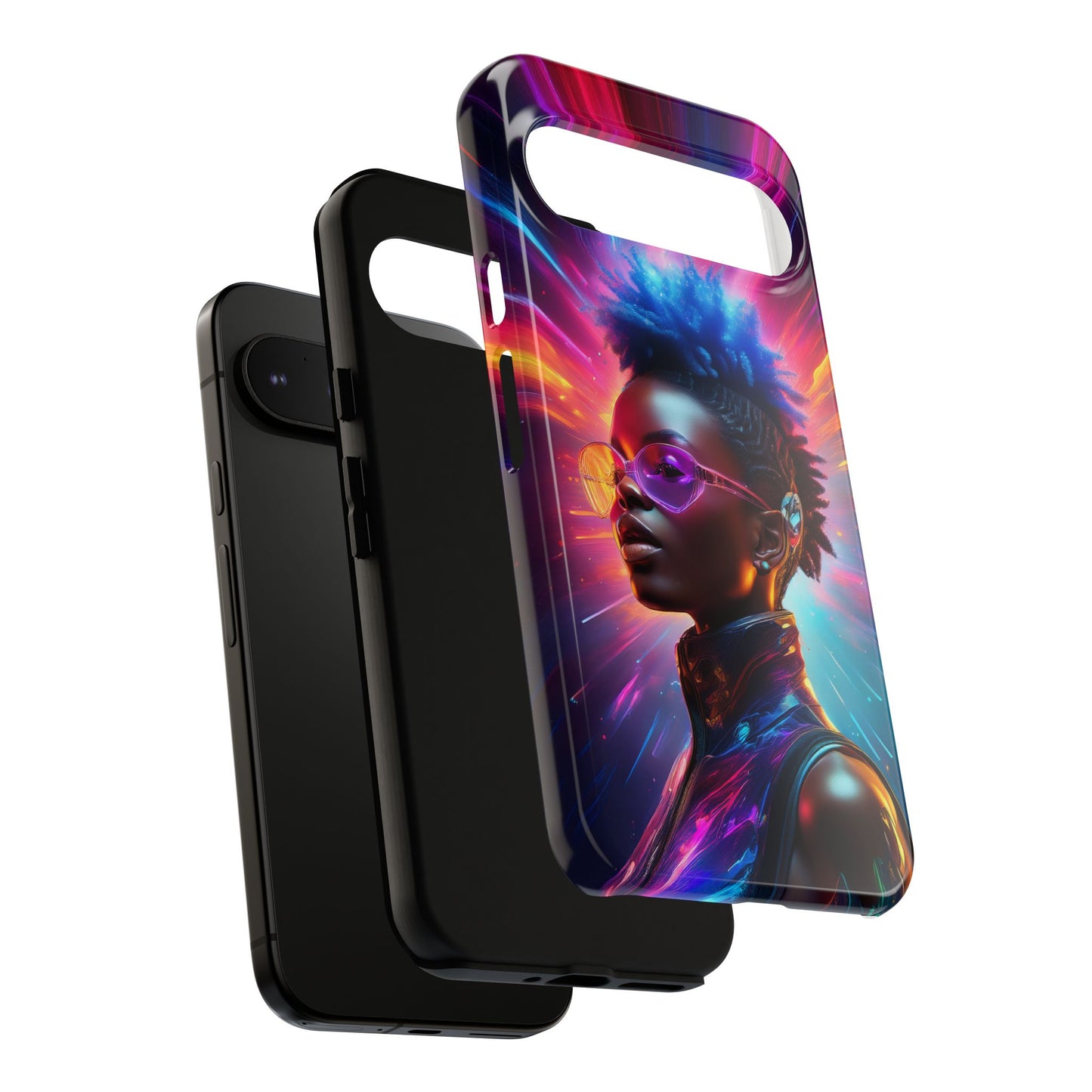 Futuristic Cyberpunk Female Cell Phone Case 026