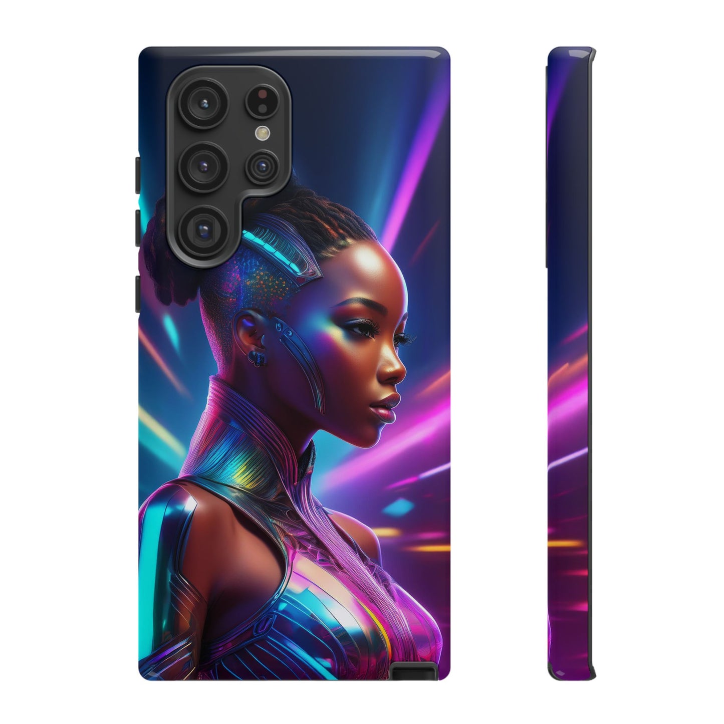 Futuristic Cyberpunk Female Cell Phone Case 014