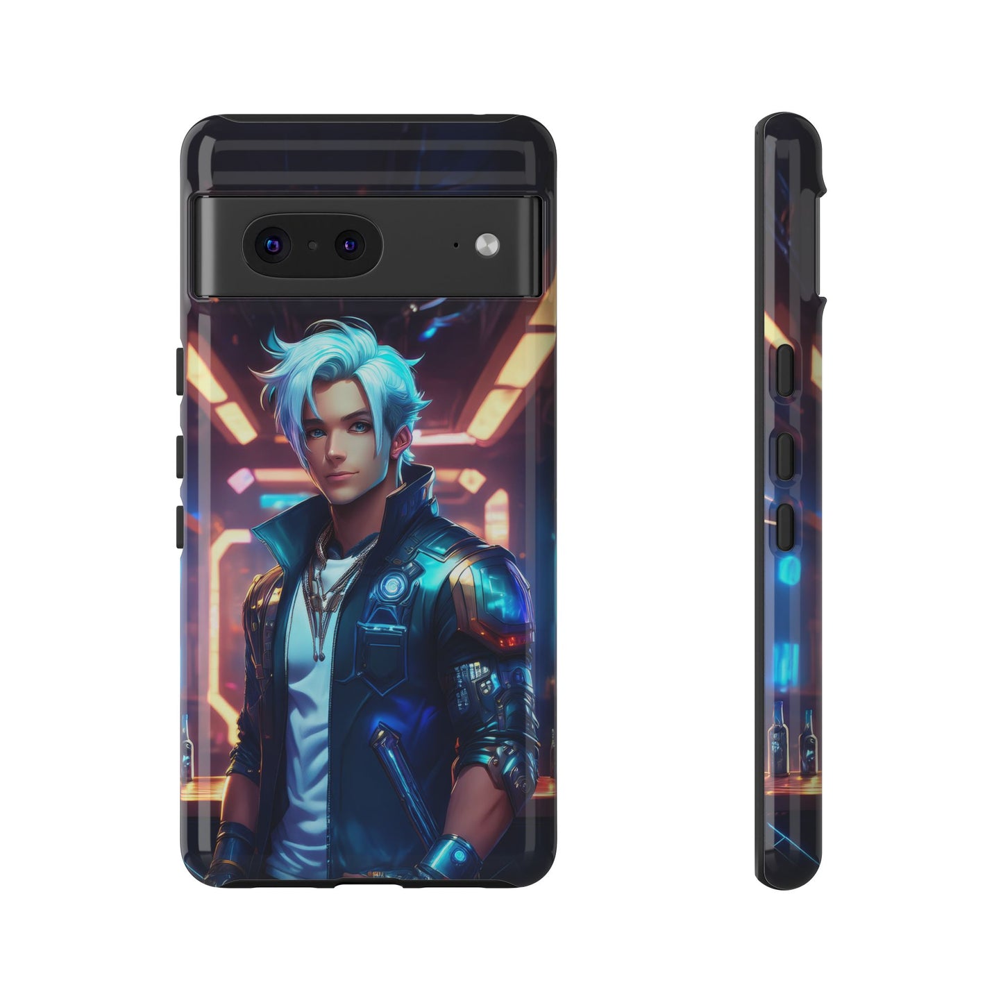 Futuristic Cyberpunk Male Cell Phone Case 009