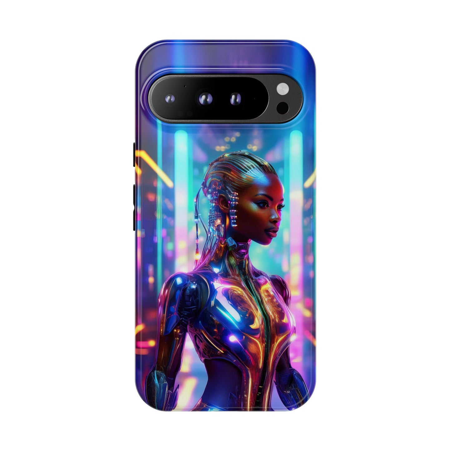 Futuristic Human Android Hybrid Cell Phone Case 018