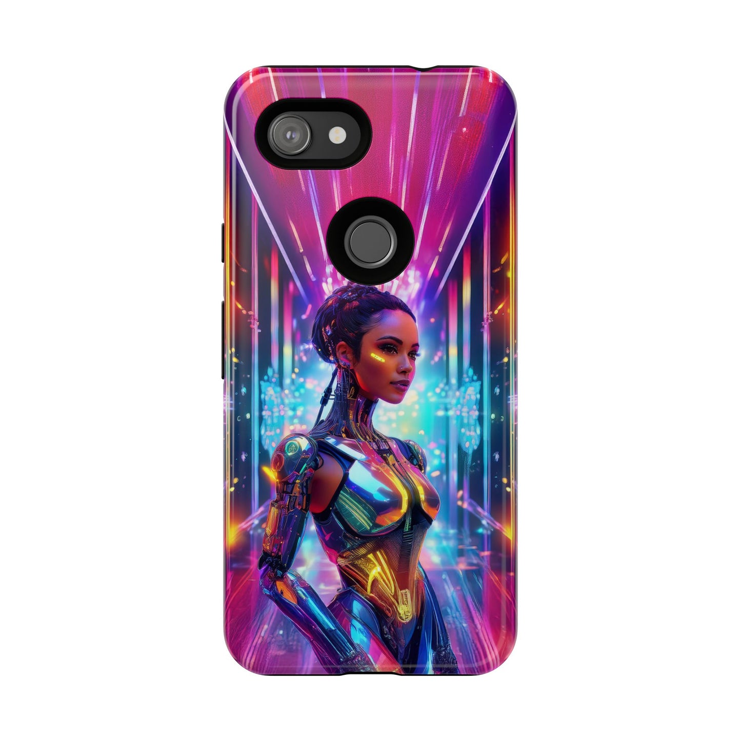 Futuristic Human Android Hybrid Cell Phone Case 006