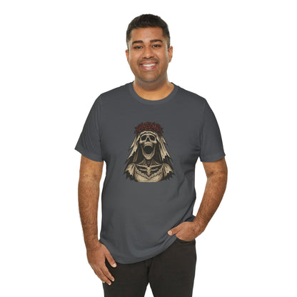 Screaming Skeleton Bride Halloween Shirt – Gothic Undead Bride Graphic Tee for Spooky Season Horror Fans