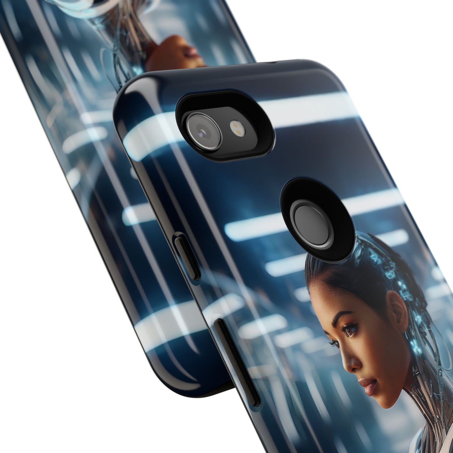 Futuristic Human Android Hybrid Cell Phone Case 002