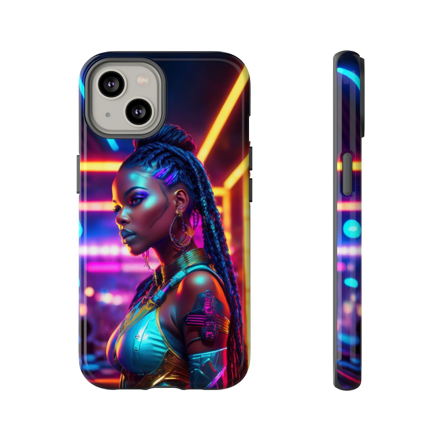 Futuristic Cyberpunk Female Cell Phone Case 006