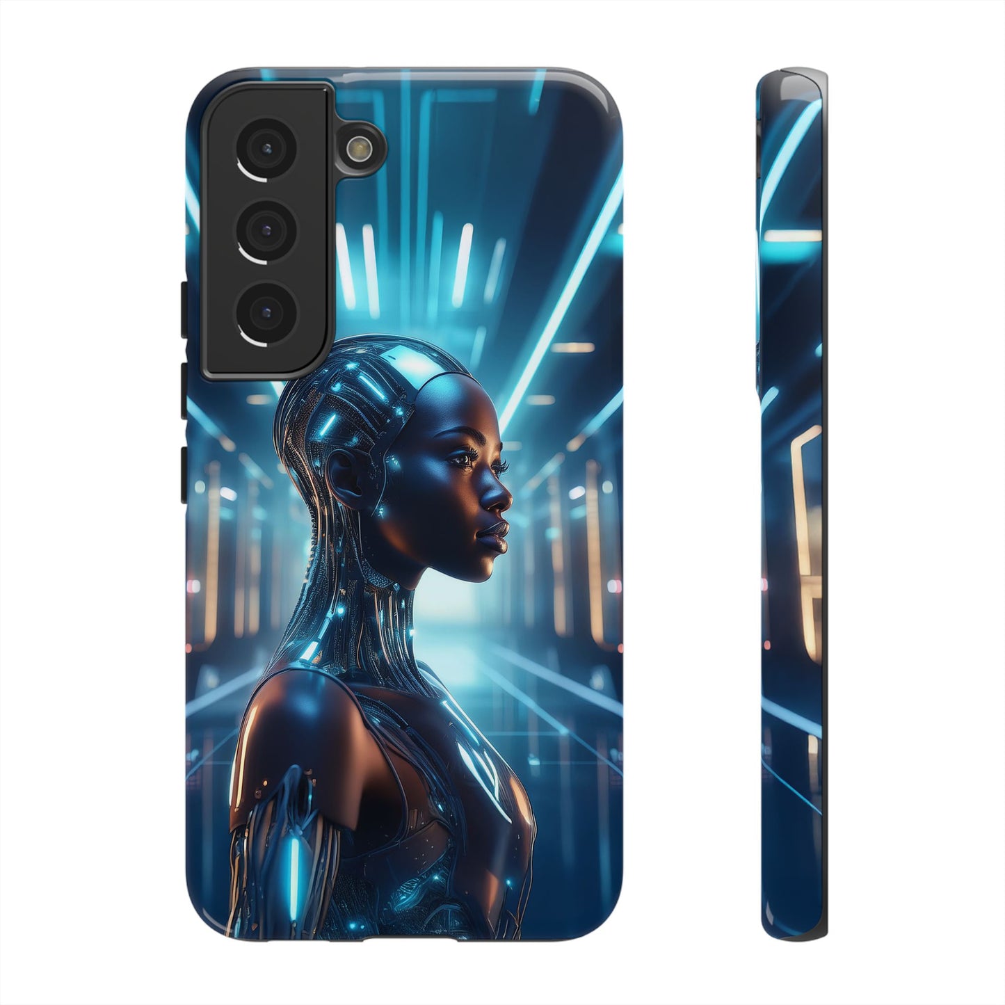 Futuristic Human Android Hybrid Cell Phone Case 003