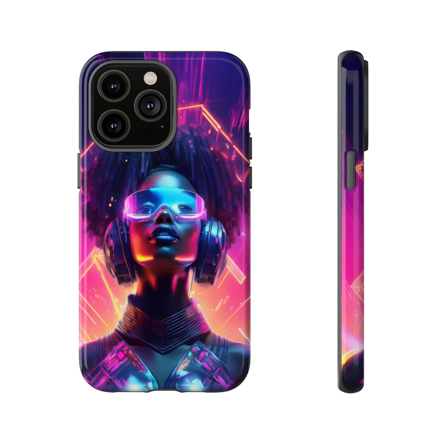 Futuristic Cyberpunk Female Cell Phone Case 030